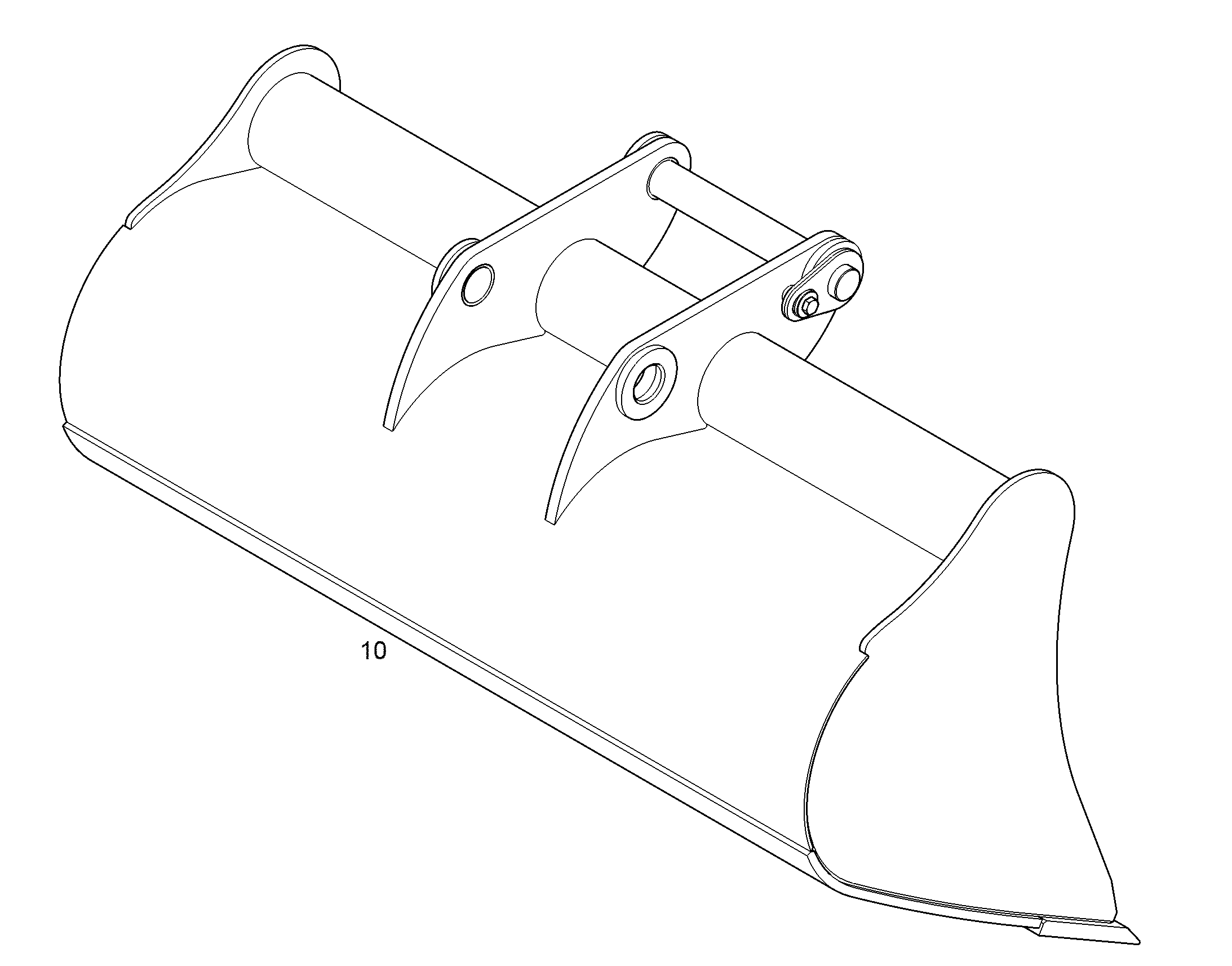 КОВШ УНИВЕРСАЛЬНЫЙ 1600mm 0,80m³ 12996934 LIEBHERR