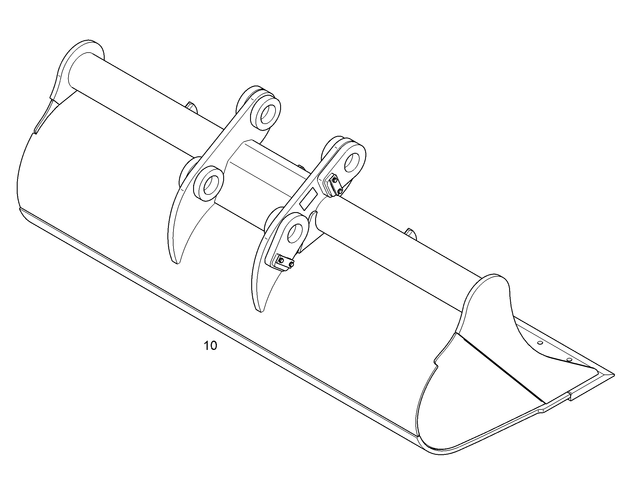 КОВШ КАНАВООЧИСТИТЕЛЯ 2800mm 2,6m³ 13413769 LIEBHERR