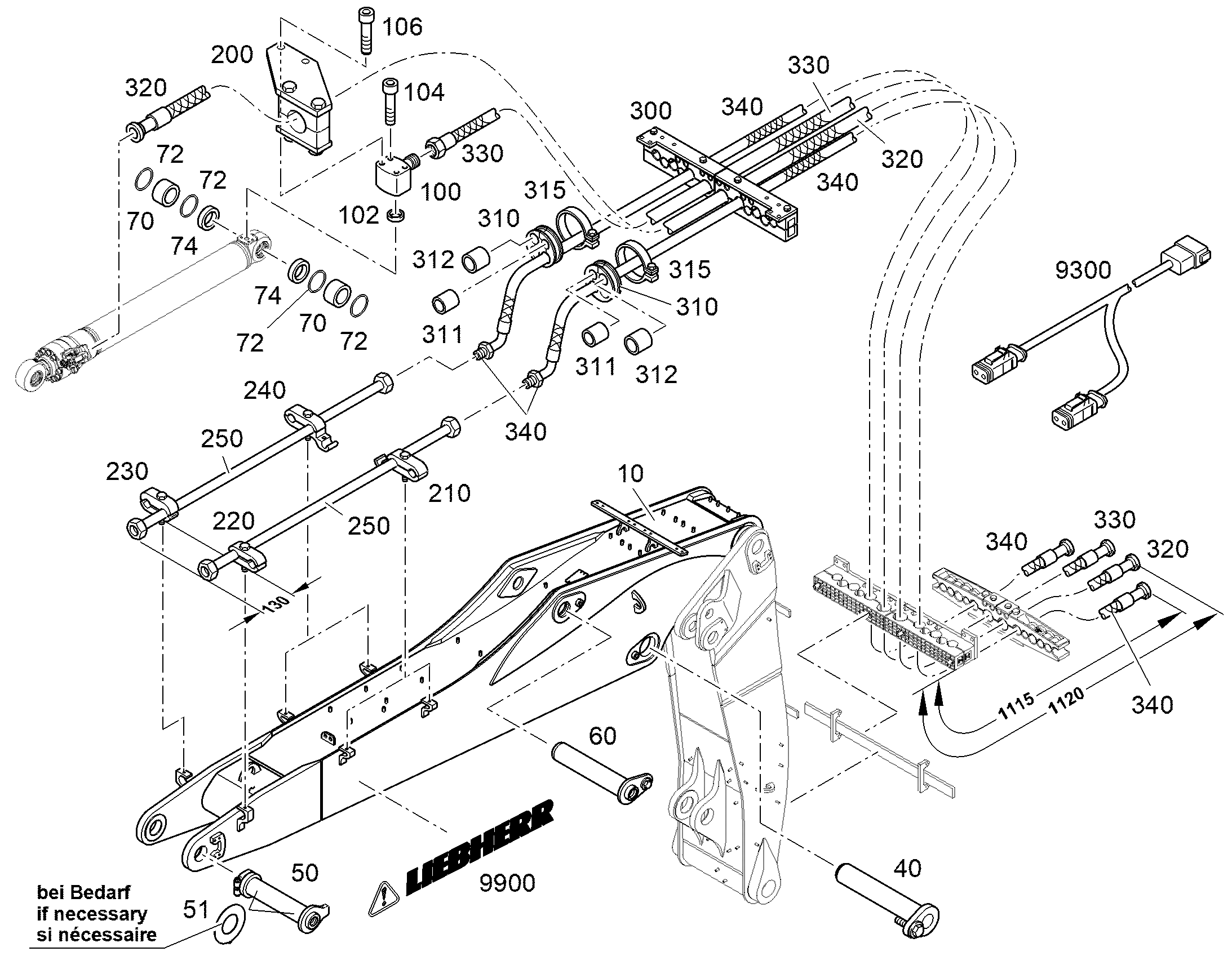 СТРЕЛА ГИДРАВЛИЧЕСКАЯ 3,20M 13466214 LIEBHERR