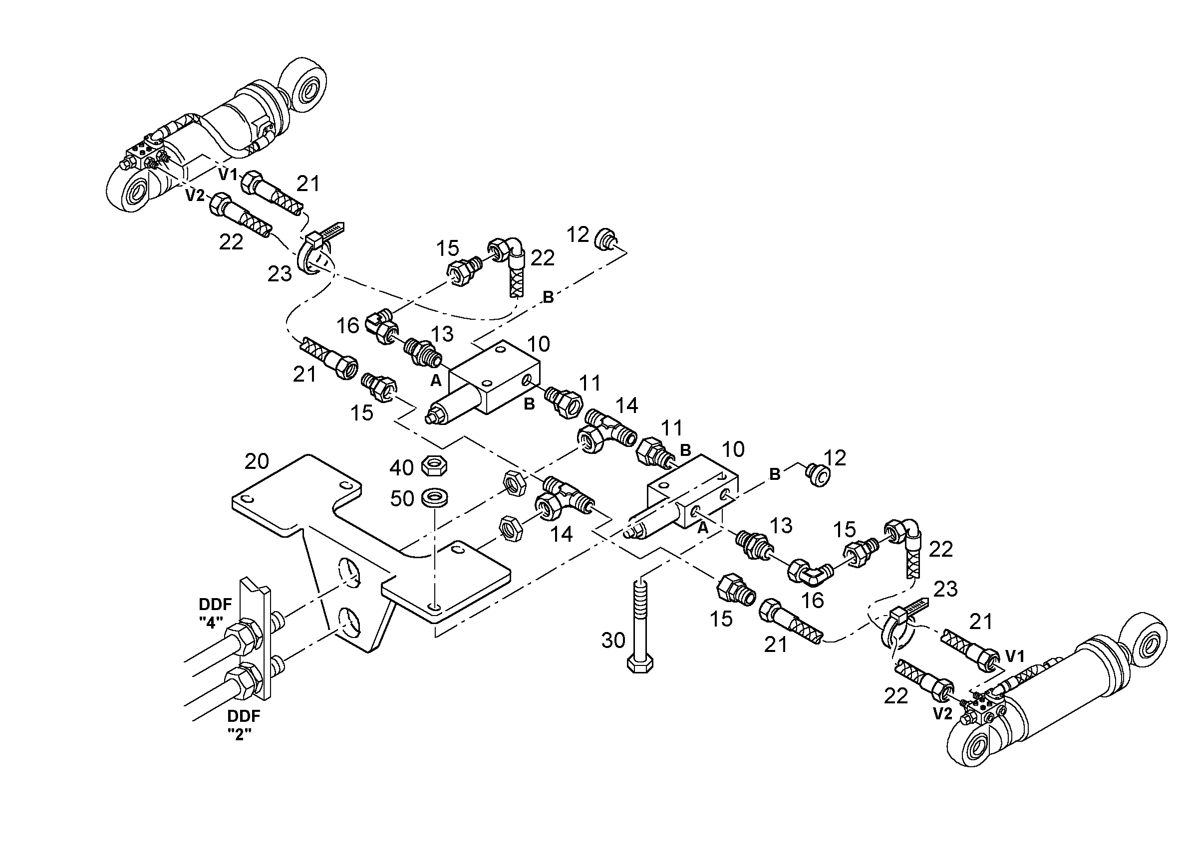 КЛАПАН ХОДОВОЙ 10025094 LIEBHERR