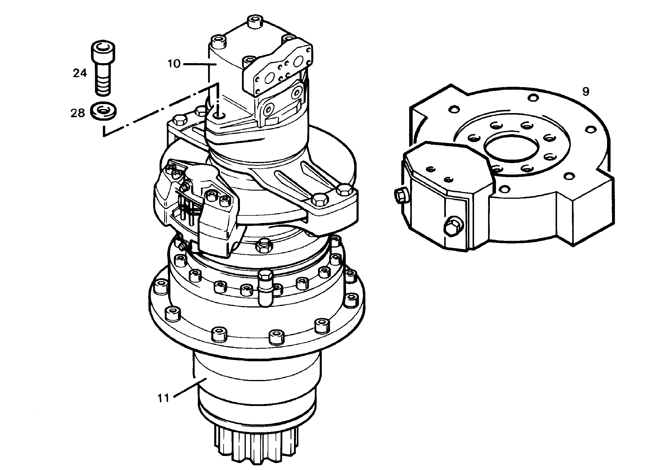 ПЕРЕДАЧА ПОВОРОТНОГО МЕХАНИЗМА 5005840 LIEBHERR