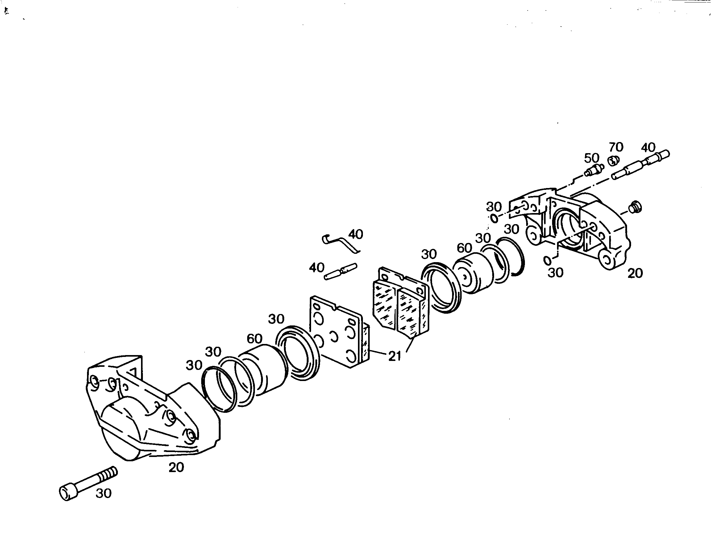 СУППОРТ ДИСКОВОГО ТОРМ. МЕХ. 5005980 LIEBHERR