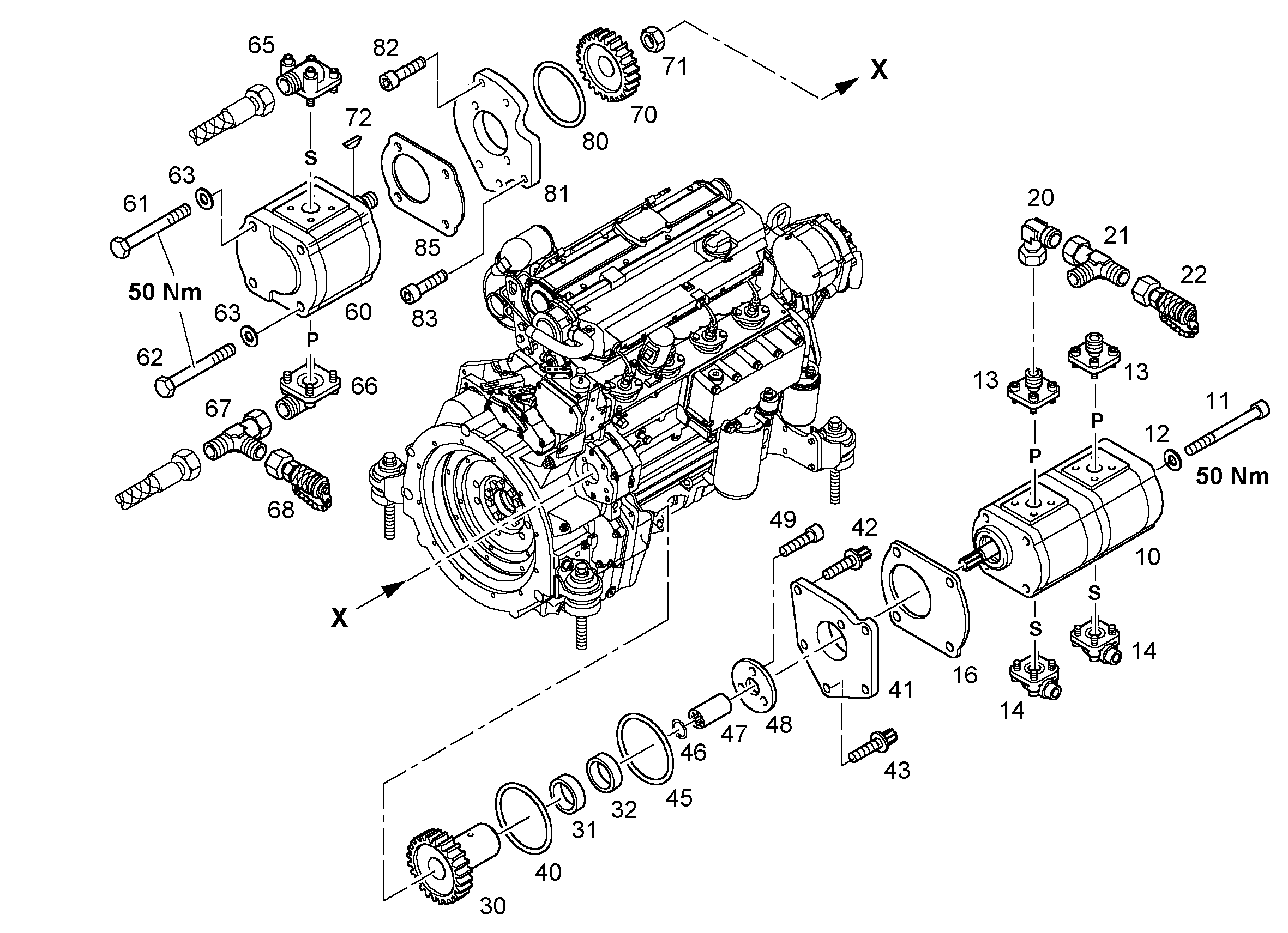 ВИНТ TORX 7026014 LIEBHERR