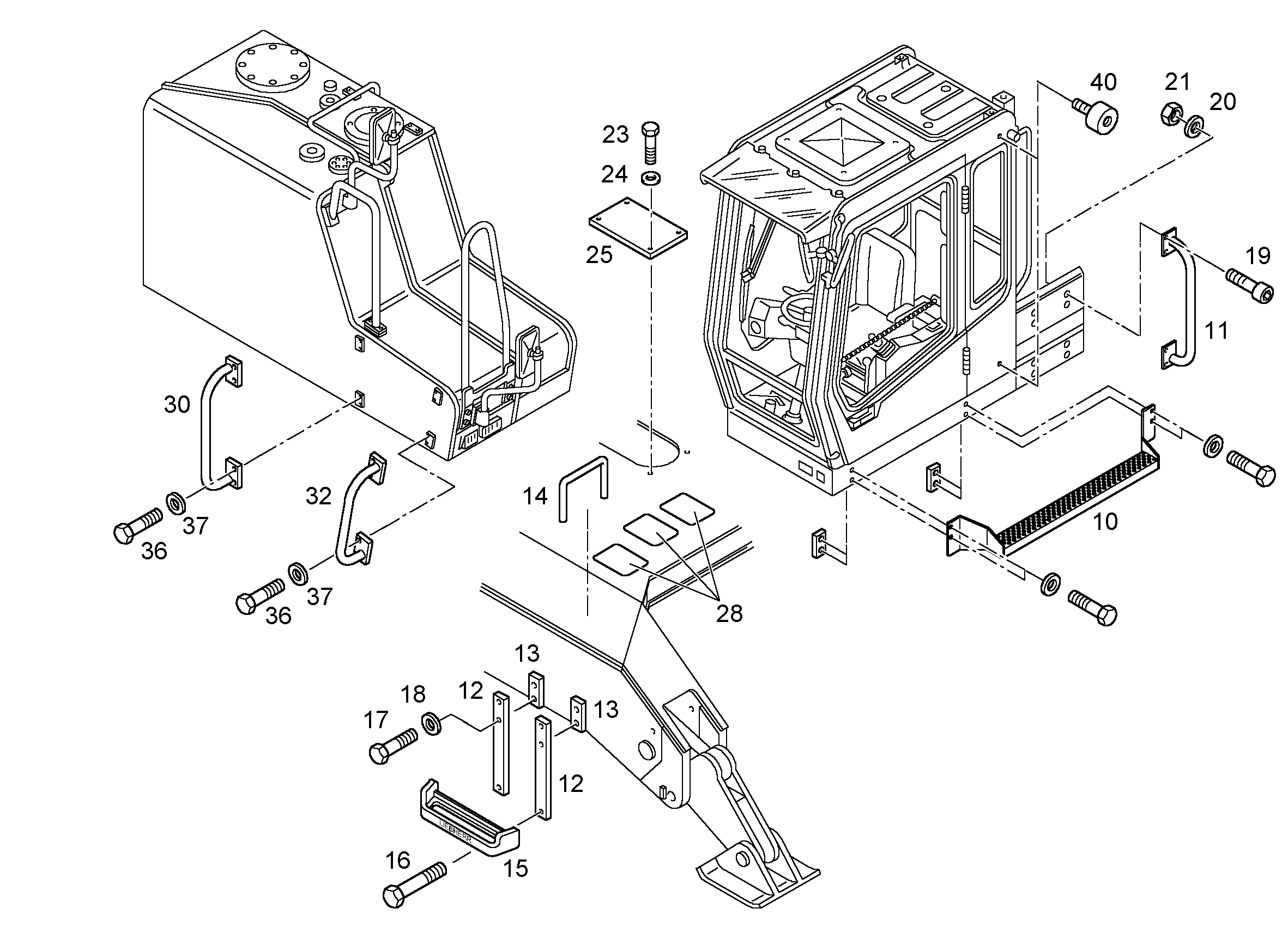 РУЧКА 9238261 LIEBHERR