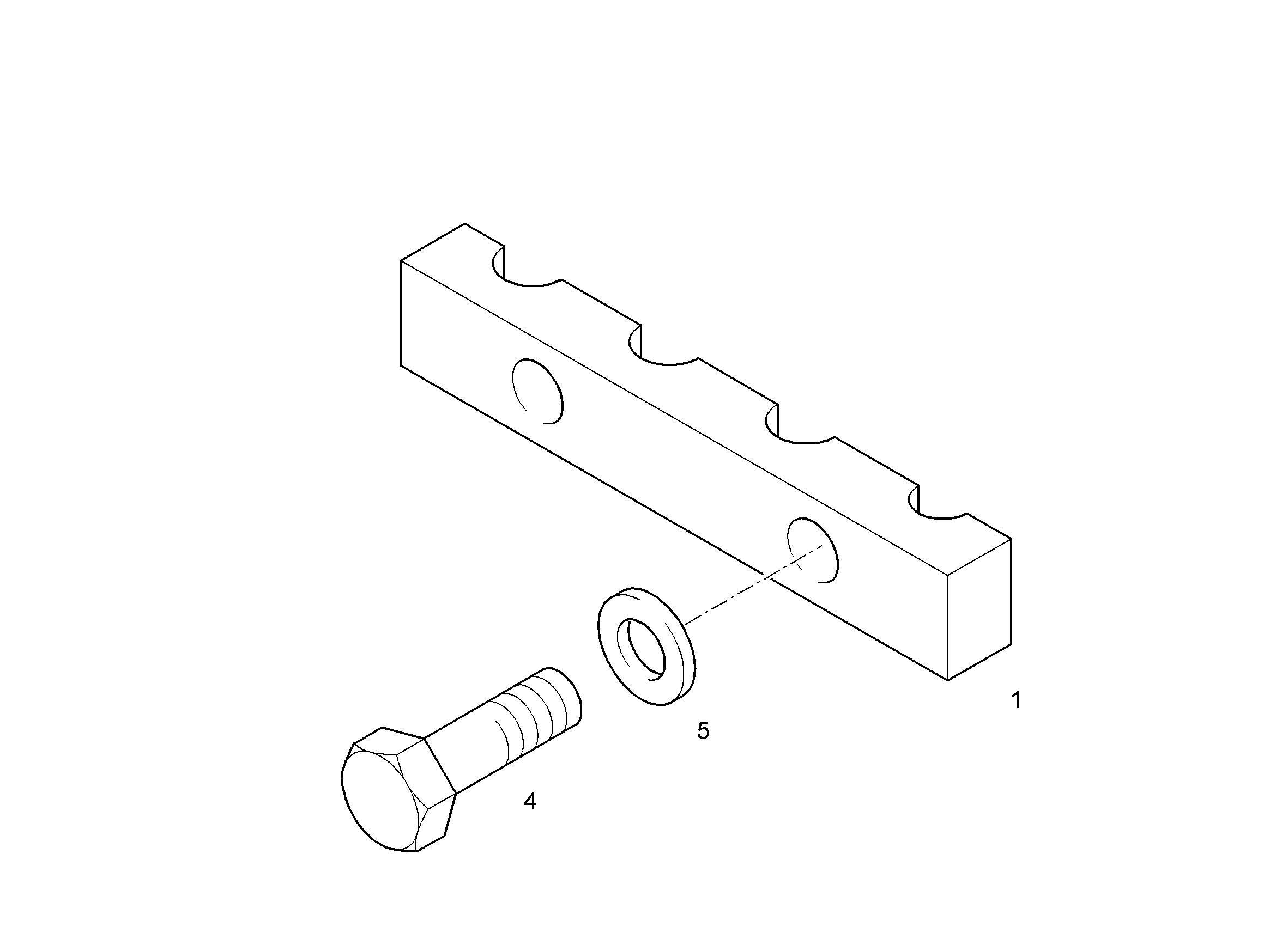 СКОБА ДЛЯ КРЕПЛЕНИЯ ТРУБЫ 12 2X12-10 9115643 LIEBHERR