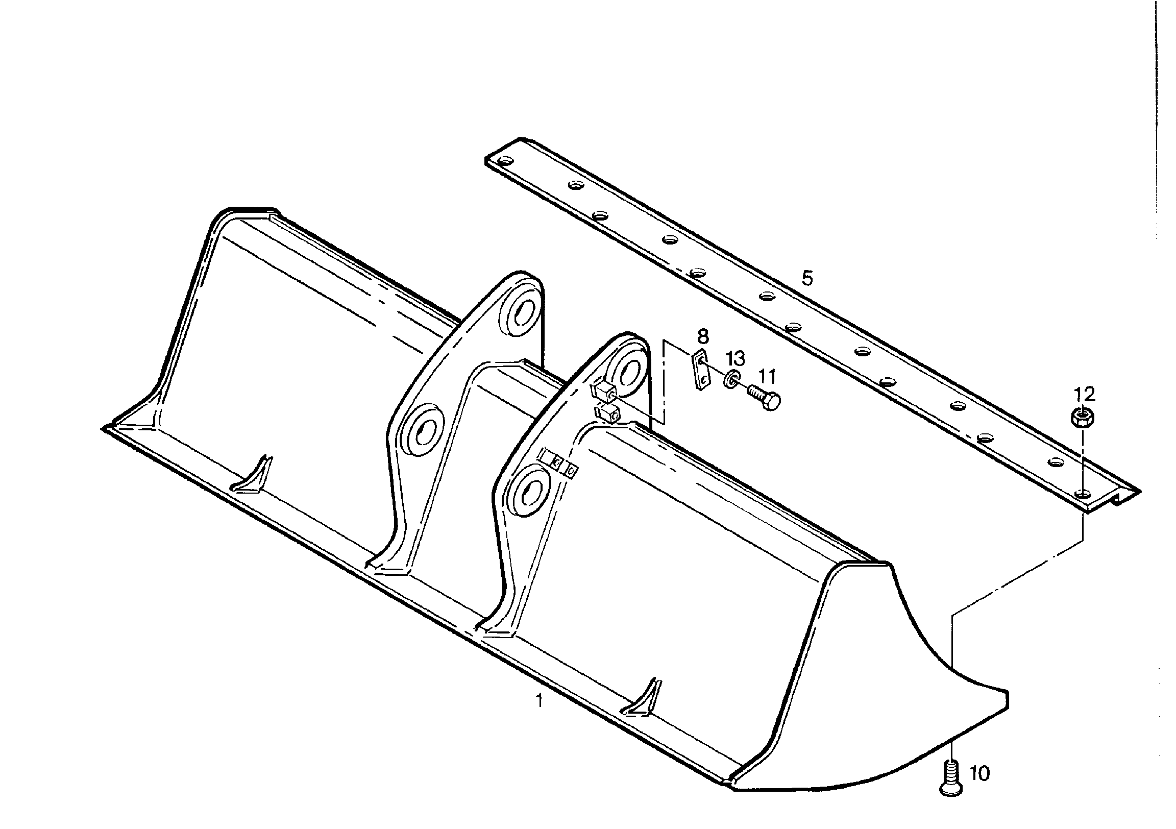 КОВШ КАНАВООЧИСТИТЕЛЯ 1500mm 0,35m³ 9189350 LIEBHERR