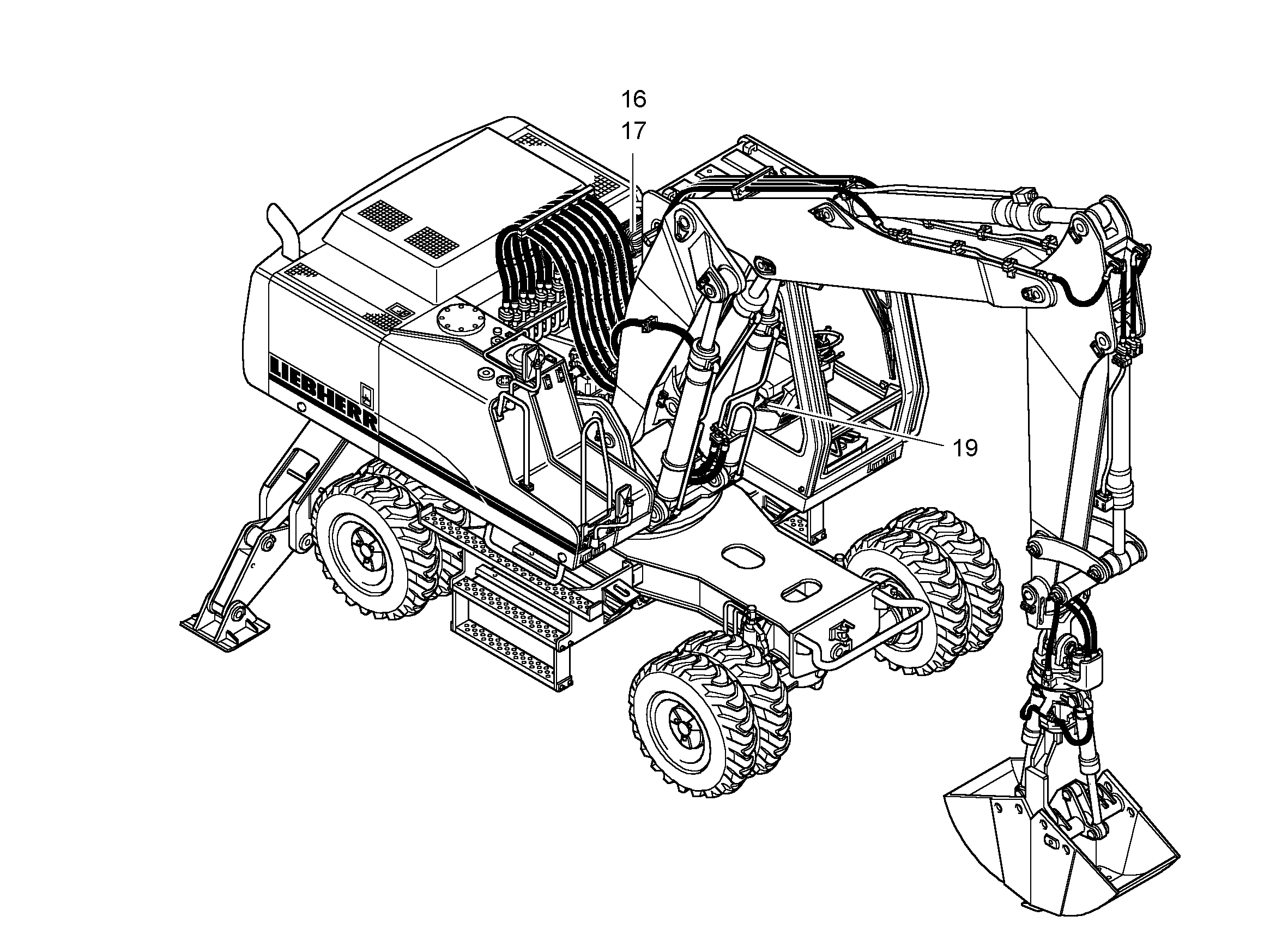 ГИДРАВЛИЧЕСКАЯ СИСТЕМА 9924558 LIEBHERR