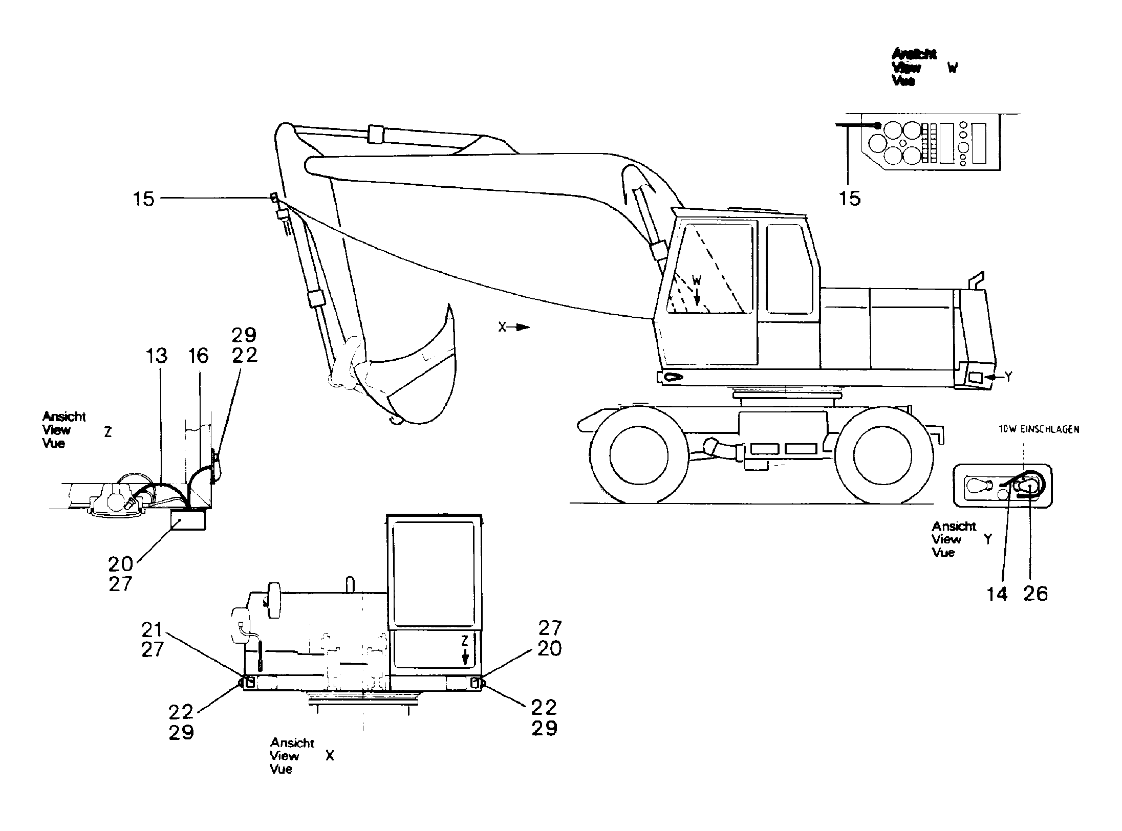 ОГНИ ДОПОЛНИТЕЛЬНЫЕ МИГАЮЩИЕ 6001152 LIEBHERR