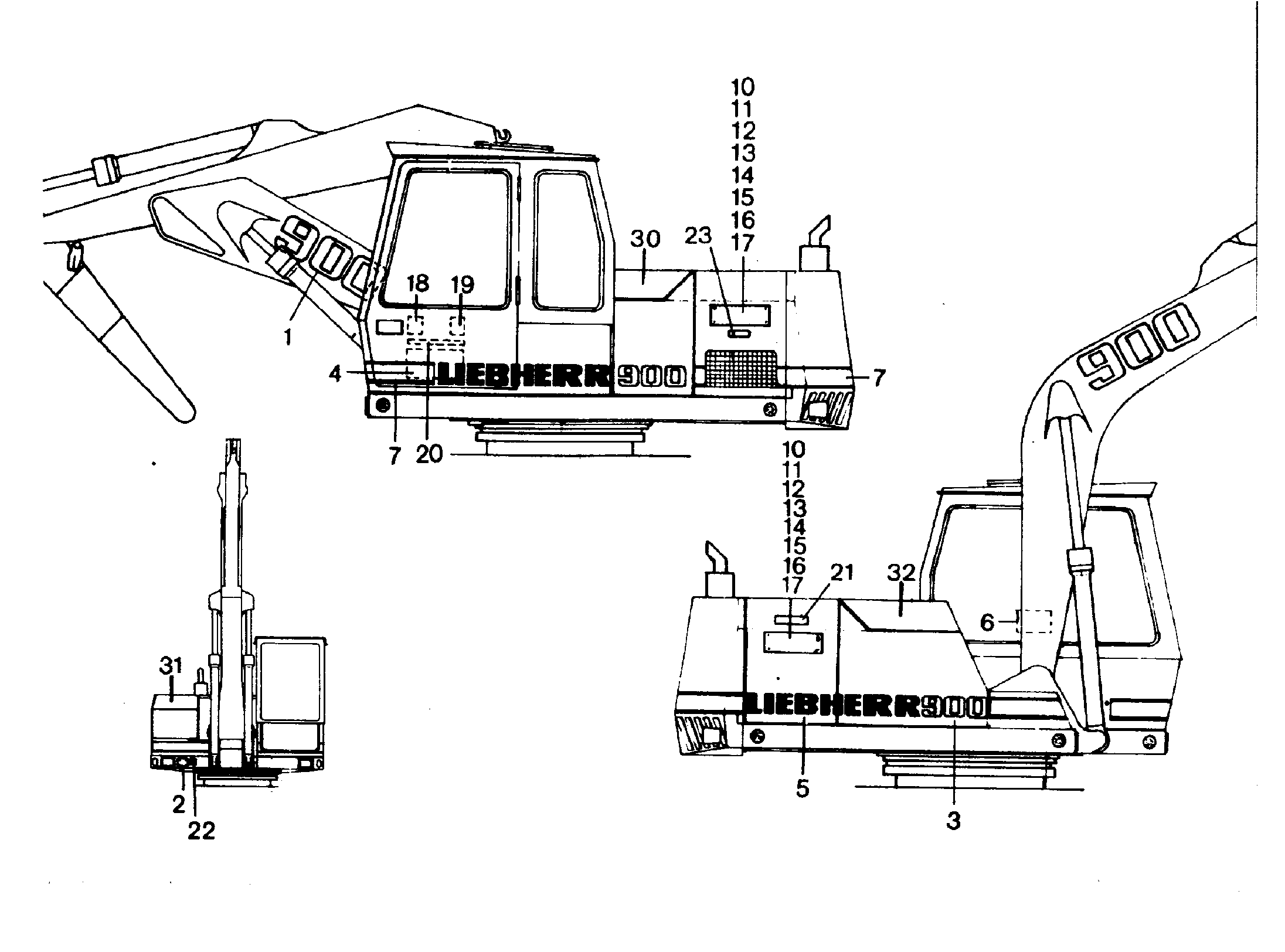 ТАБЛИЧКА 297mmX210mm 9190465 LIEBHERR