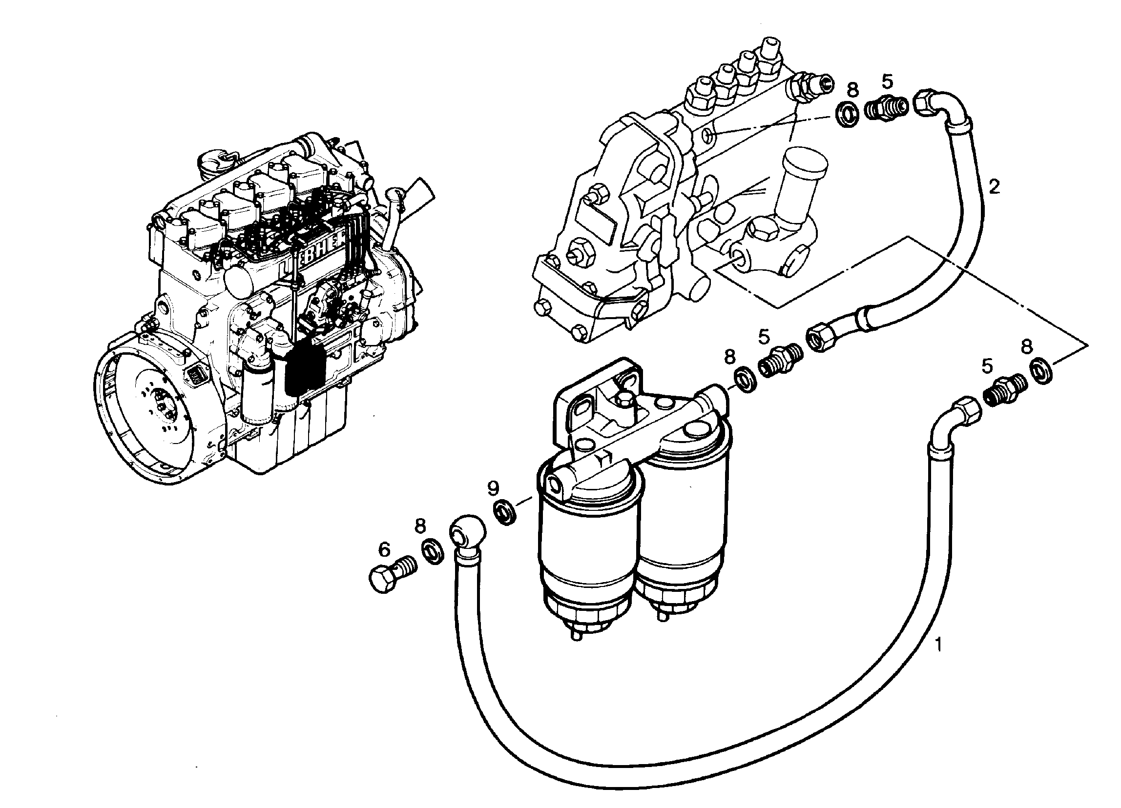 ШЛАНГОПРОВОД 9267291 LIEBHERR