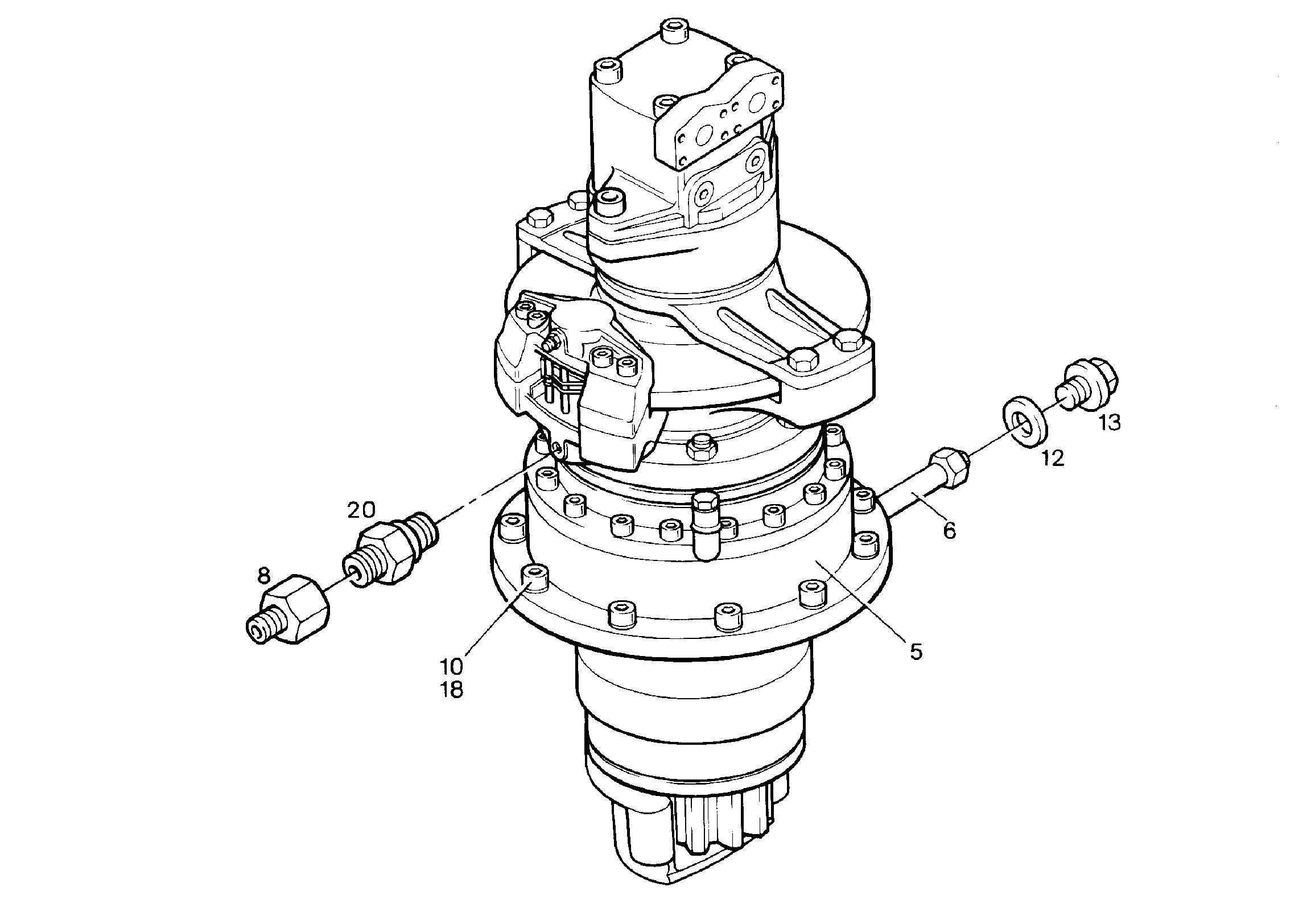 МЕХАНИЗМ ПОВОРОТА 9190018 LIEBHERR