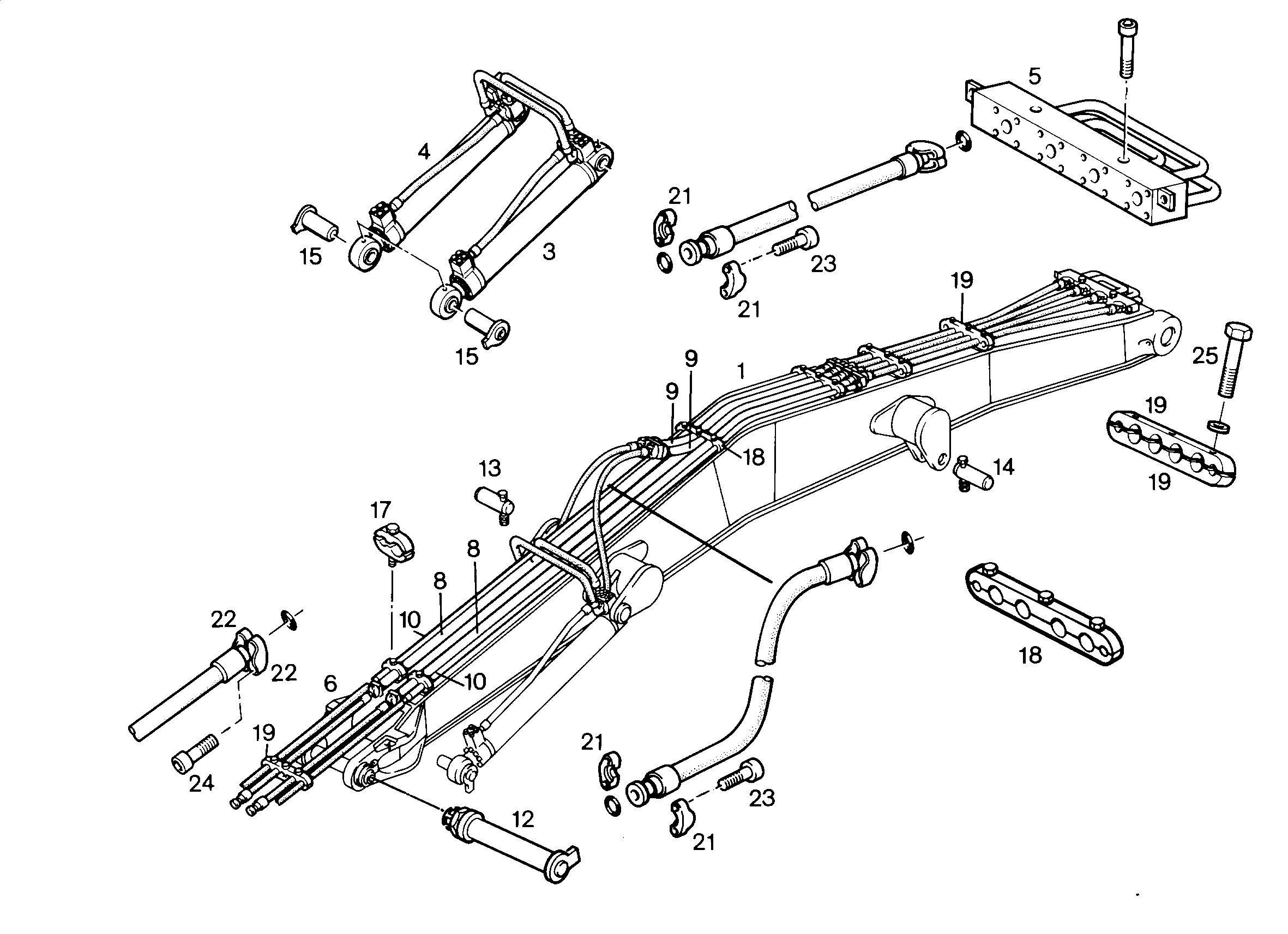 ГИДР.ЦИЛИНДР С РАСПРЕДЕЛИТЕЛЕМ 9190879 LIEBHERR