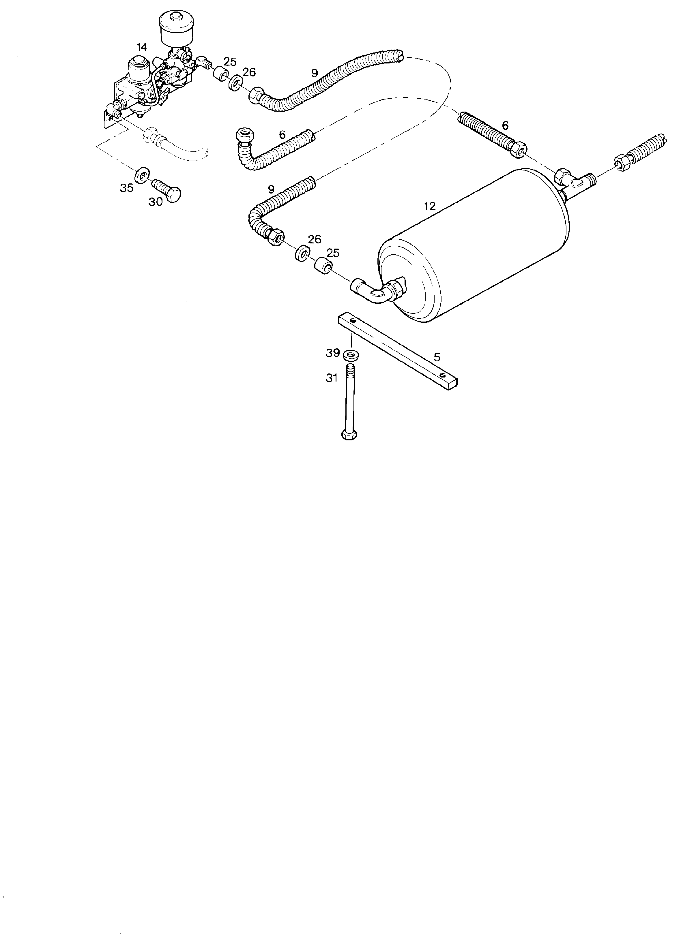 РЕЗЕРВУАР С ВОЗДУХОМ 9135105 LIEBHERR