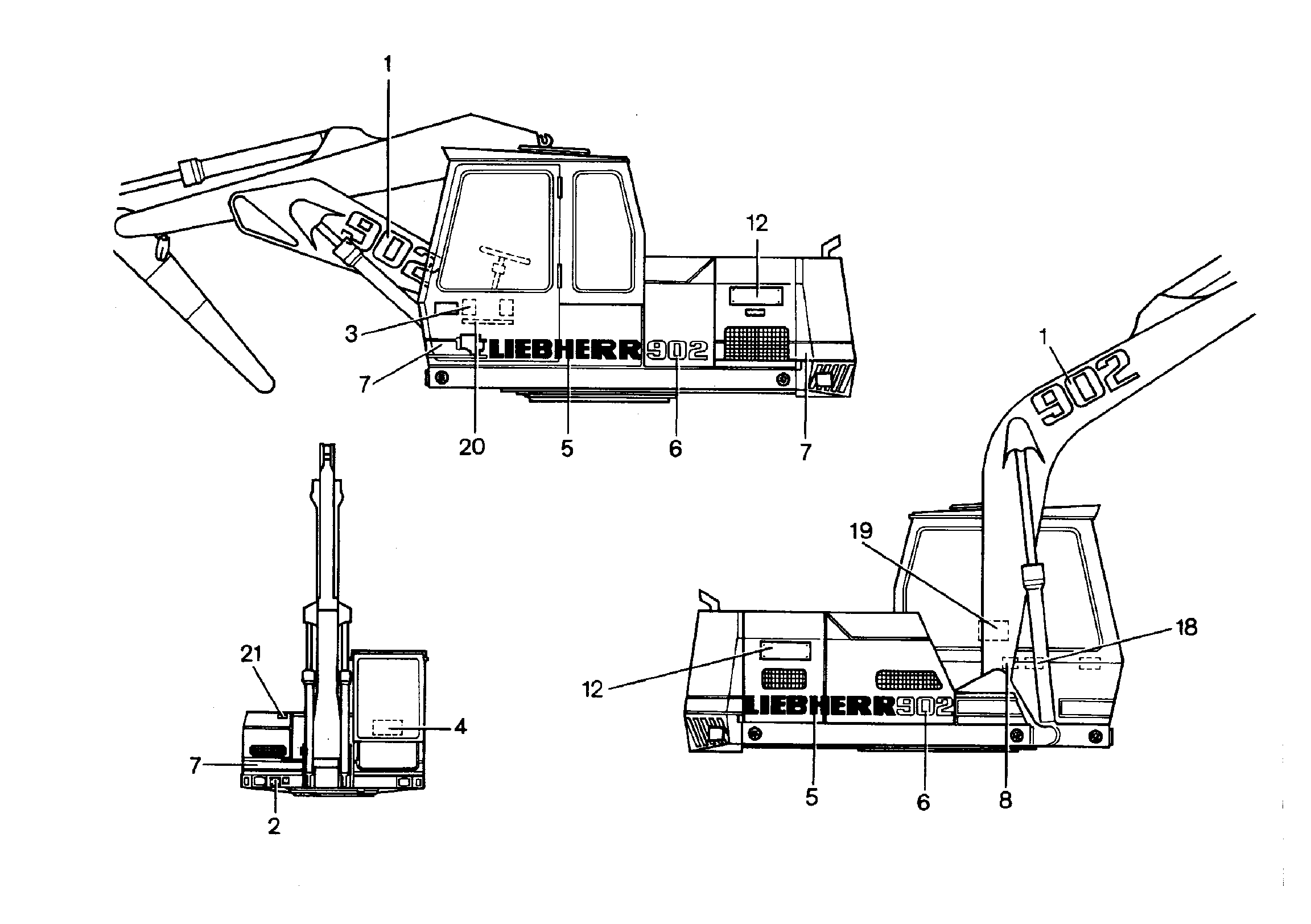 ТАБЛИЧКА LENKUNG 120mmX70mm 9143152 LIEBHERR