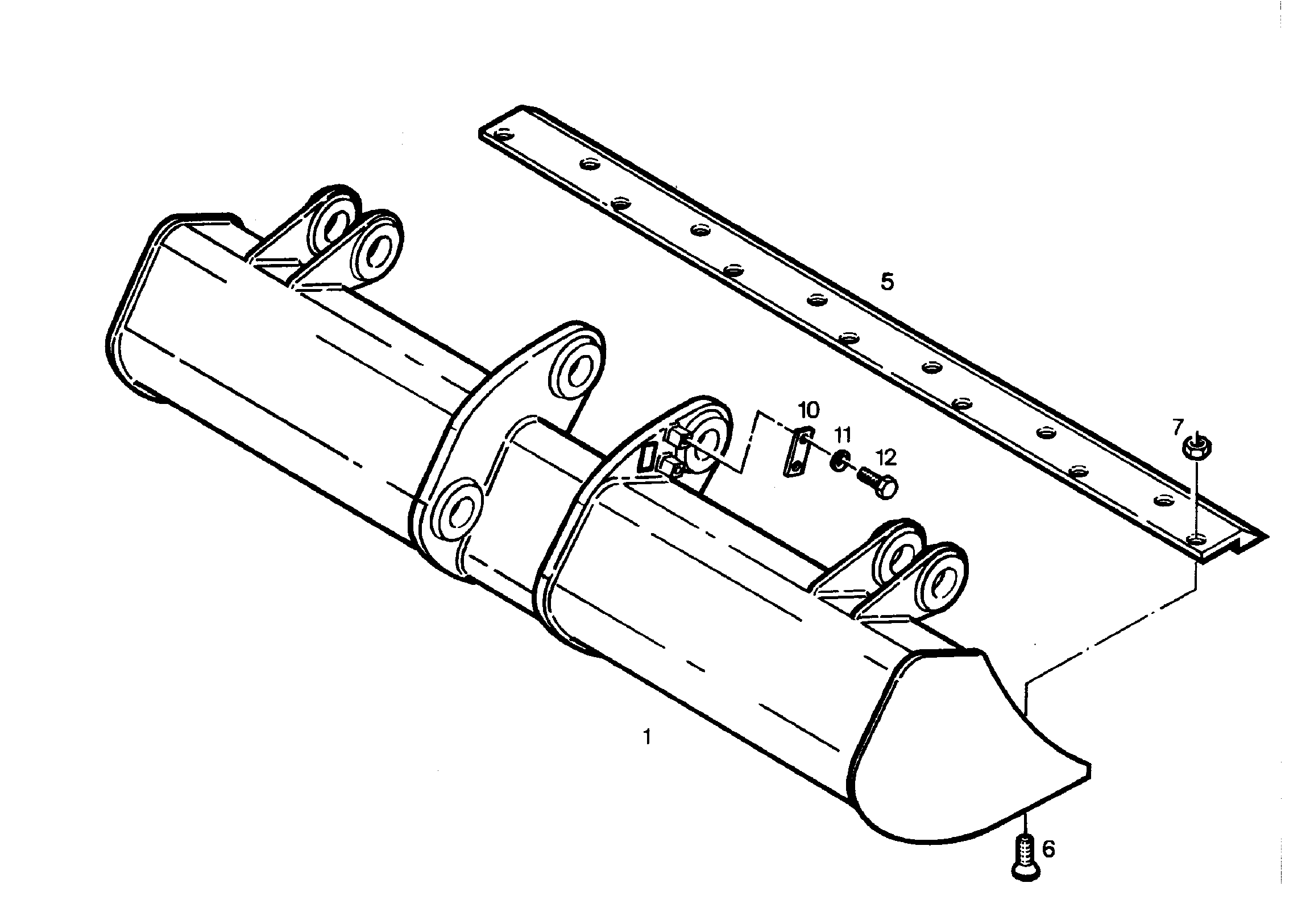 КОВШ КАНАВООЧИСТИТЕЛЯ 2400mm 0,48m³ 9195456 LIEBHERR