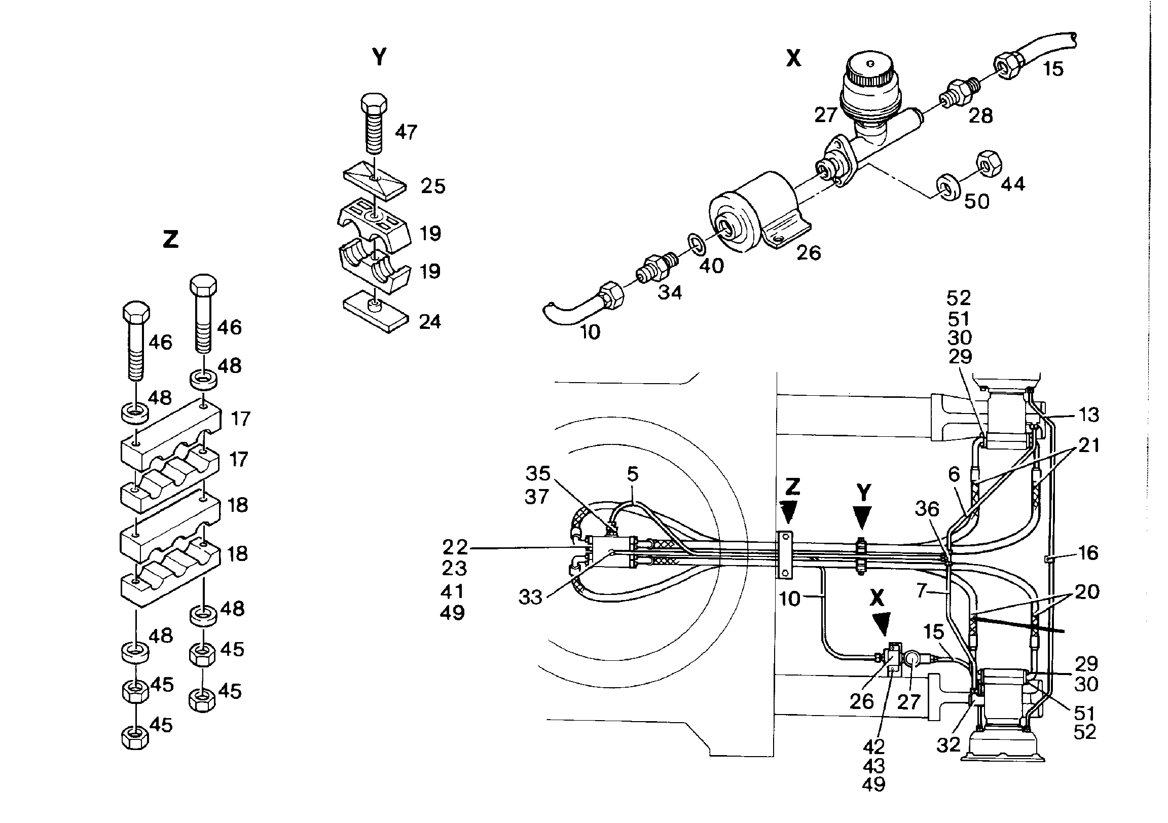 СКОБА ДЛЯ КРЕПЛЕНИЯ ШЛАНГА T1/III 28 10-28 GM6050 7005089 LIEBHERR