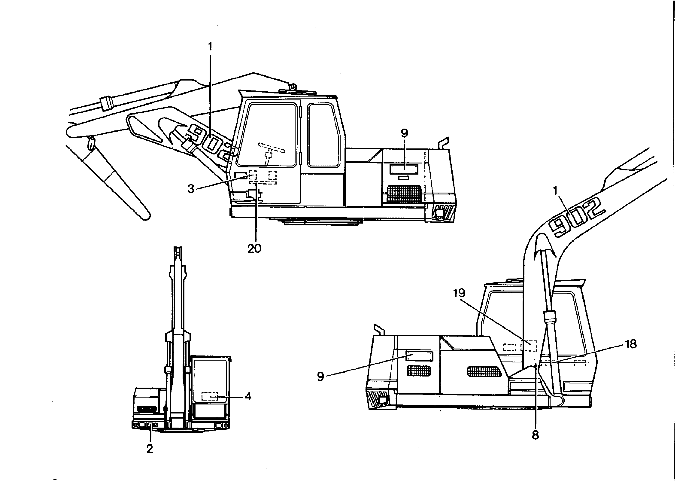 ТАБЛИЧКА РУЛЕВОЕ УПРАВЛЕНИЕ 115mmX 9199069 LIEBHERR