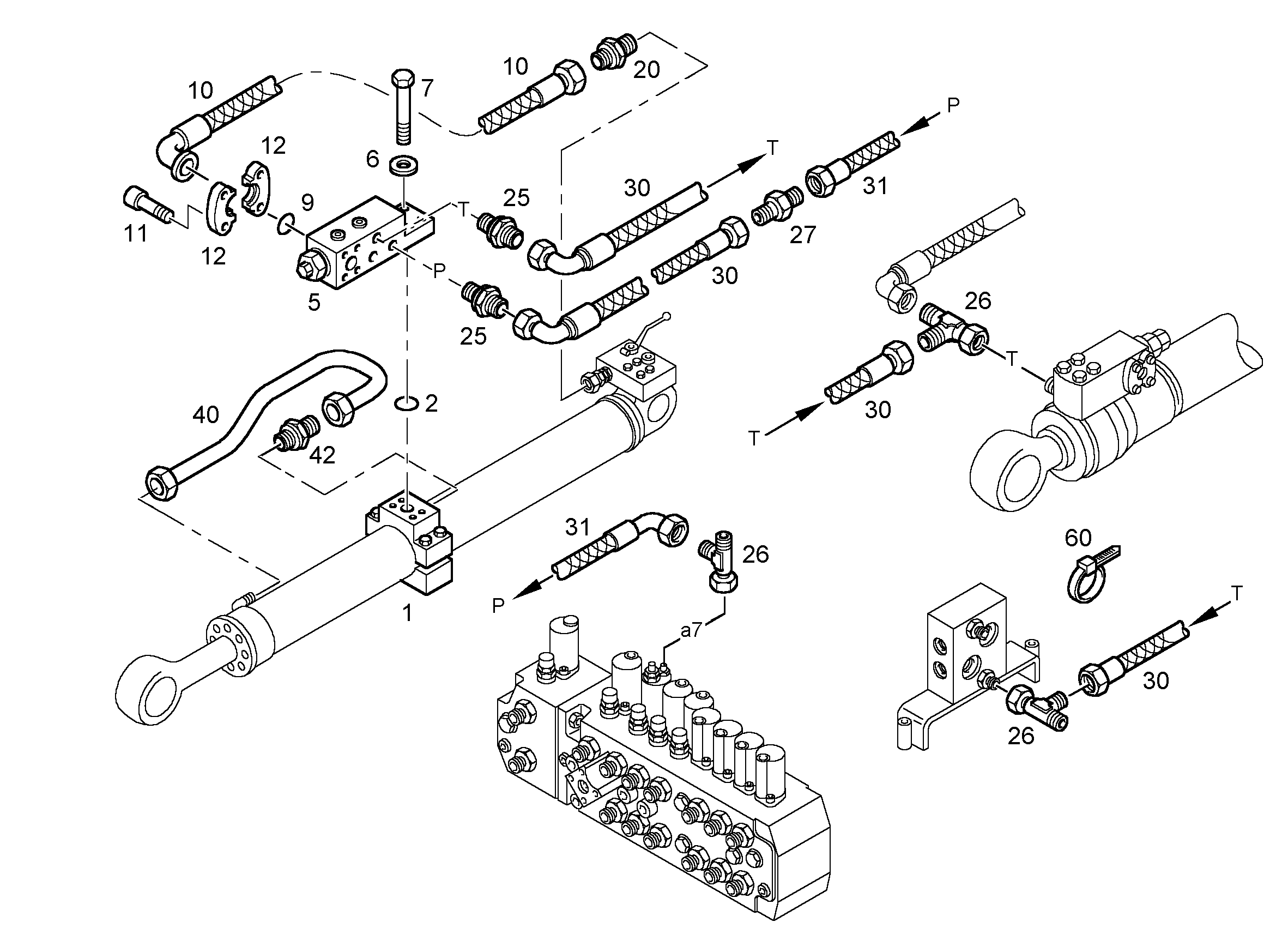 ЛИНИЯ НАПОРН.С УПЛОТН.ГОЛОВКОЙ 9286796 LIEBHERR