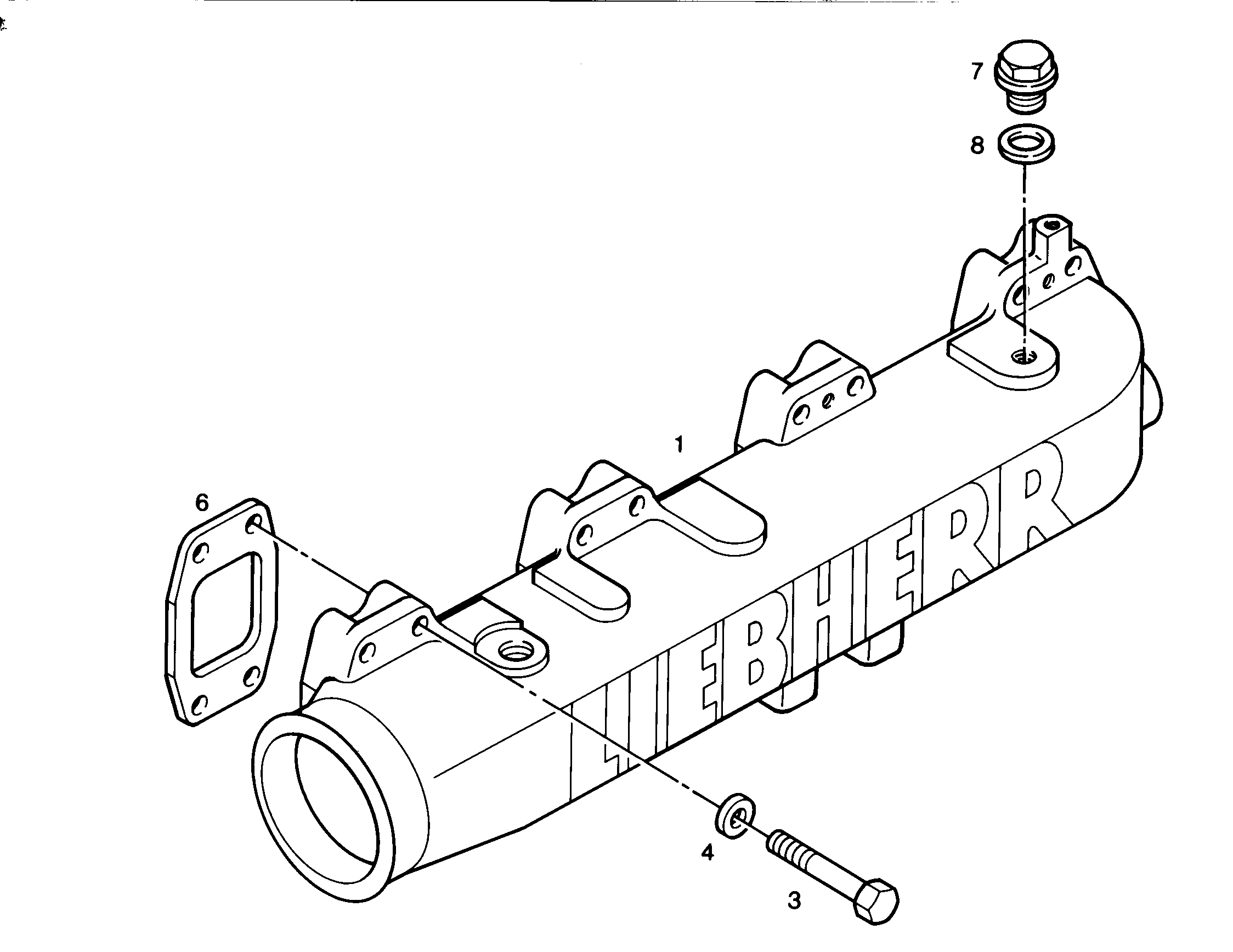ТРУБА ВСАСЫВАЮЩАЯ 9275406 LIEBHERR