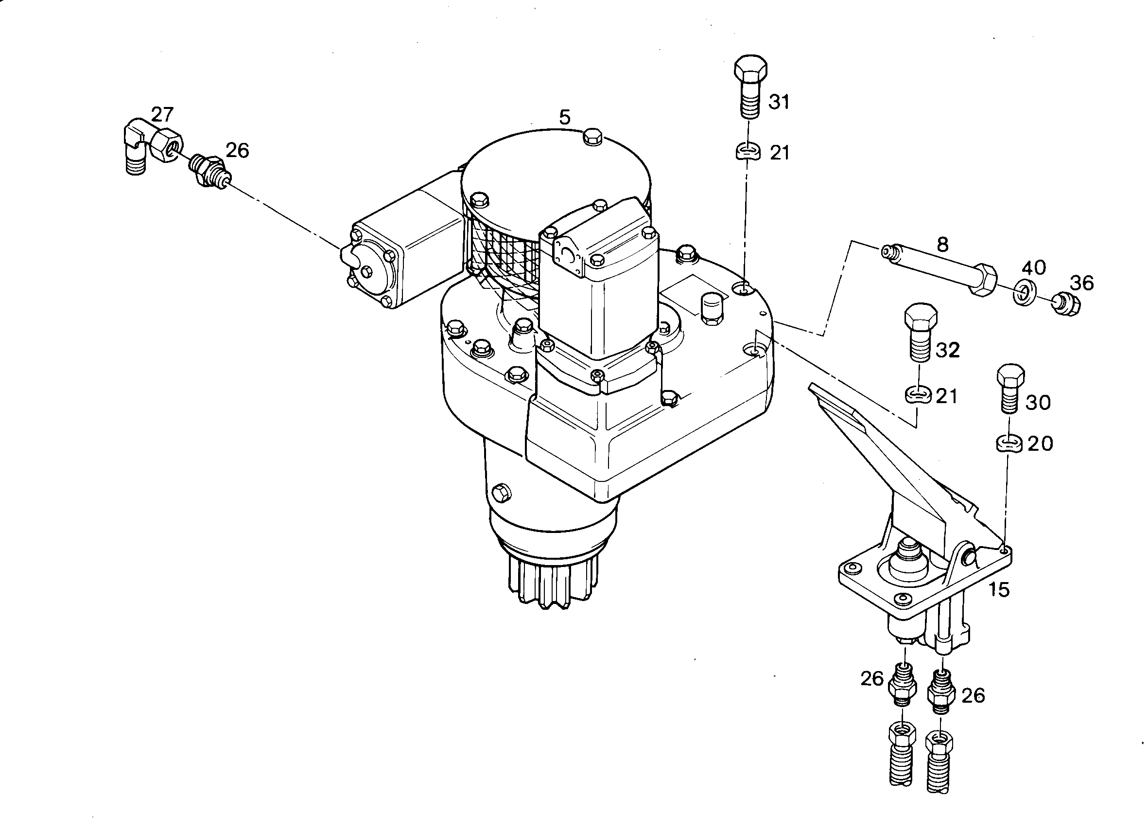 МЕХАНИЗМ ПОВОРОТА 9141936 LIEBHERR