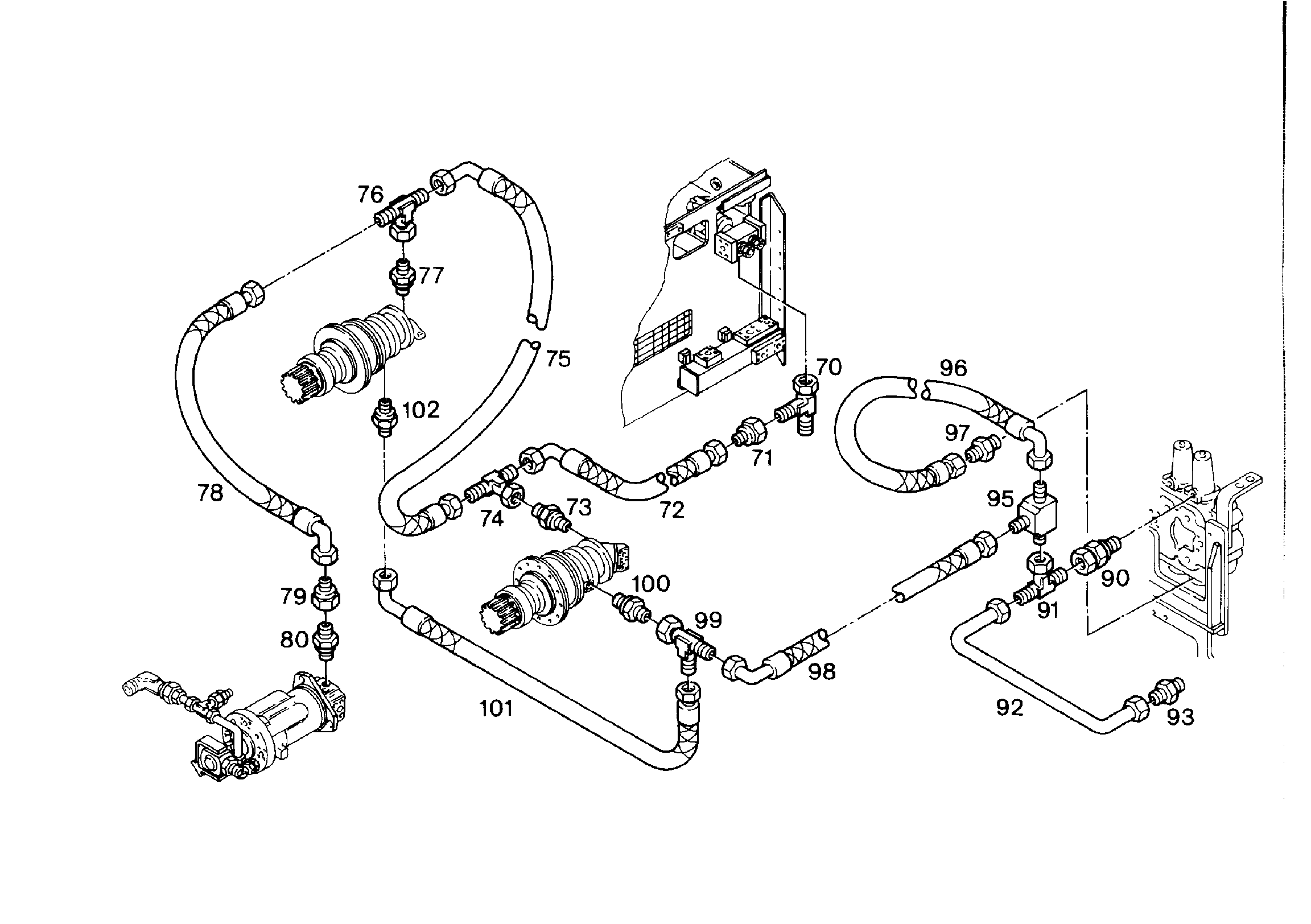 ШЛАНГ 10X400 7405778 LIEBHERR