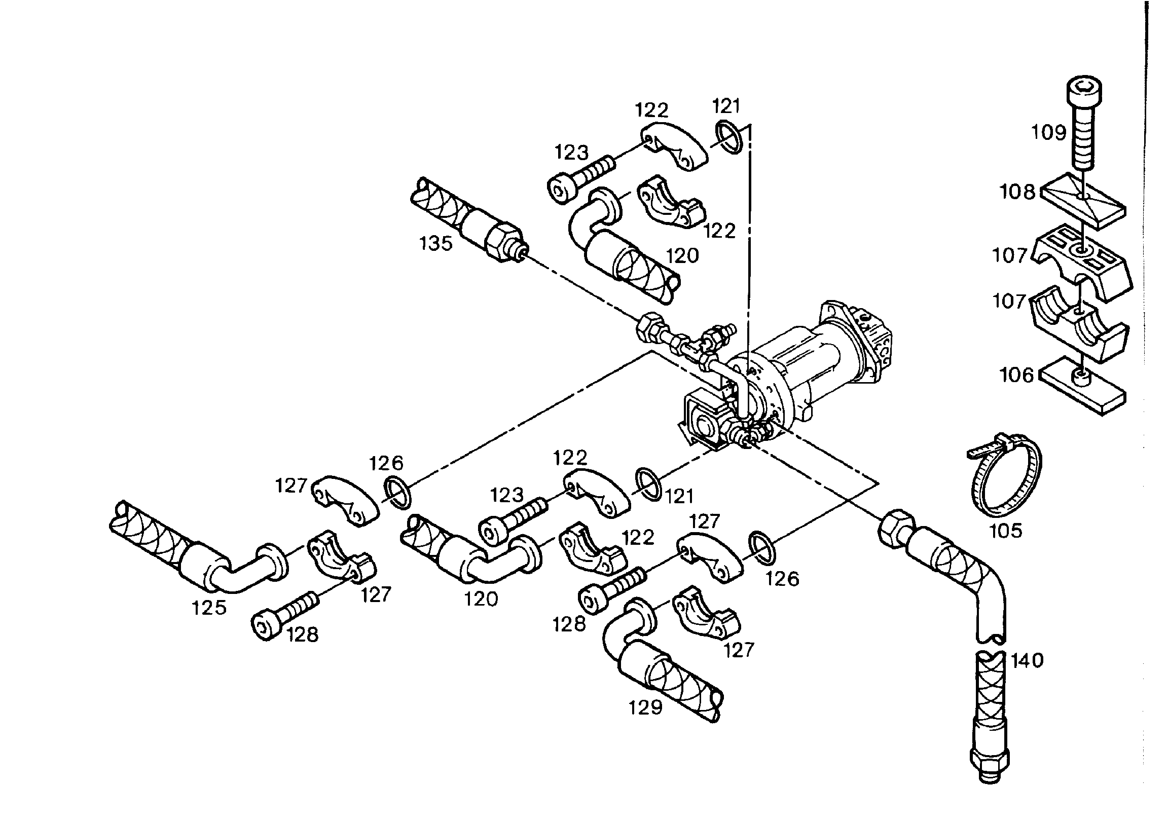 ШЛАНГ 20X1700 7015054 LIEBHERR