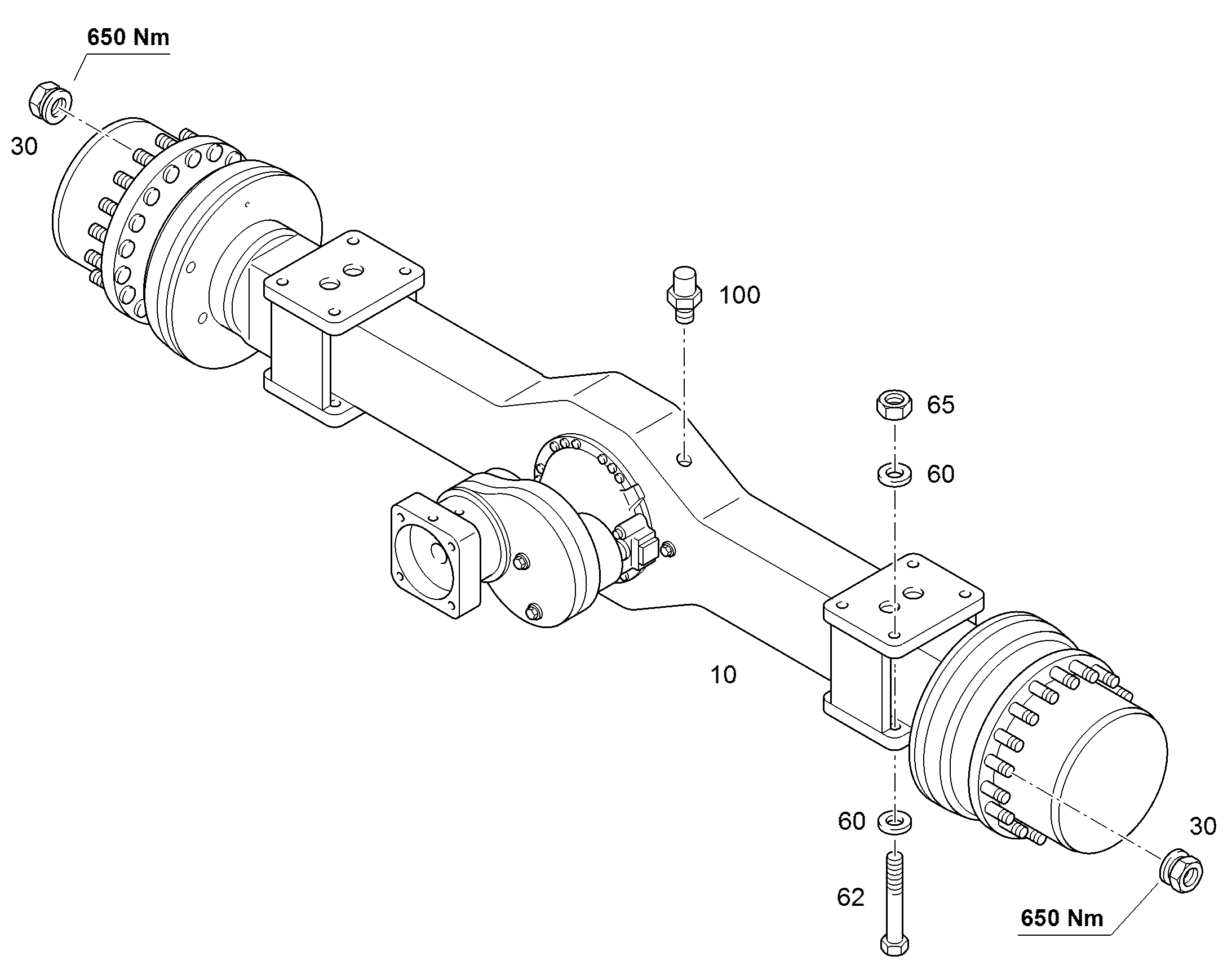ГАЙКА КРЕПЛЕНИЯ КОЛЕСА M22X1,5 12259279 LIEBHERR