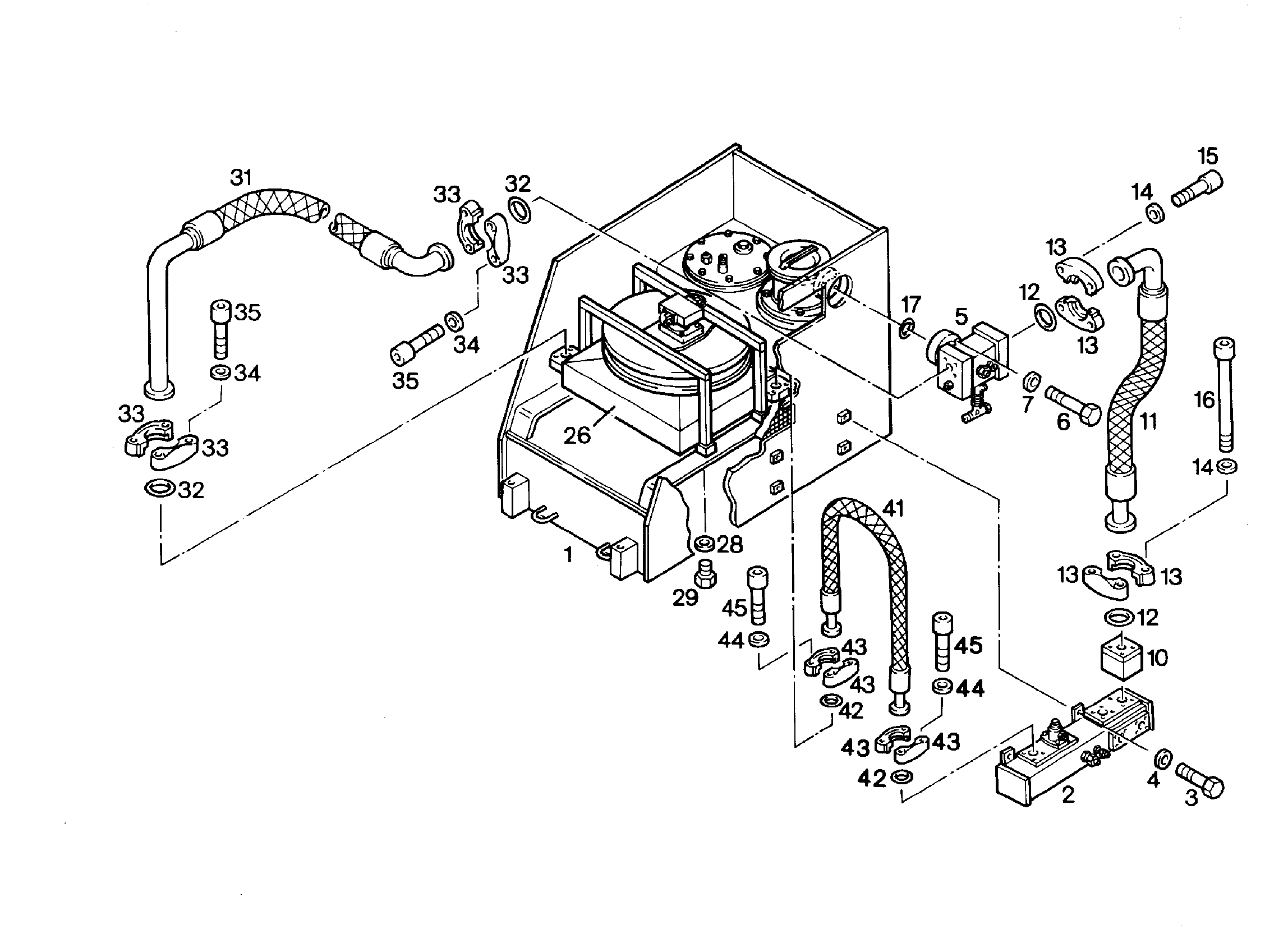 РАЗМЕЩЕНИЕ КОЛЛЕКТОРА СВЕРХУ 9061689 LIEBHERR