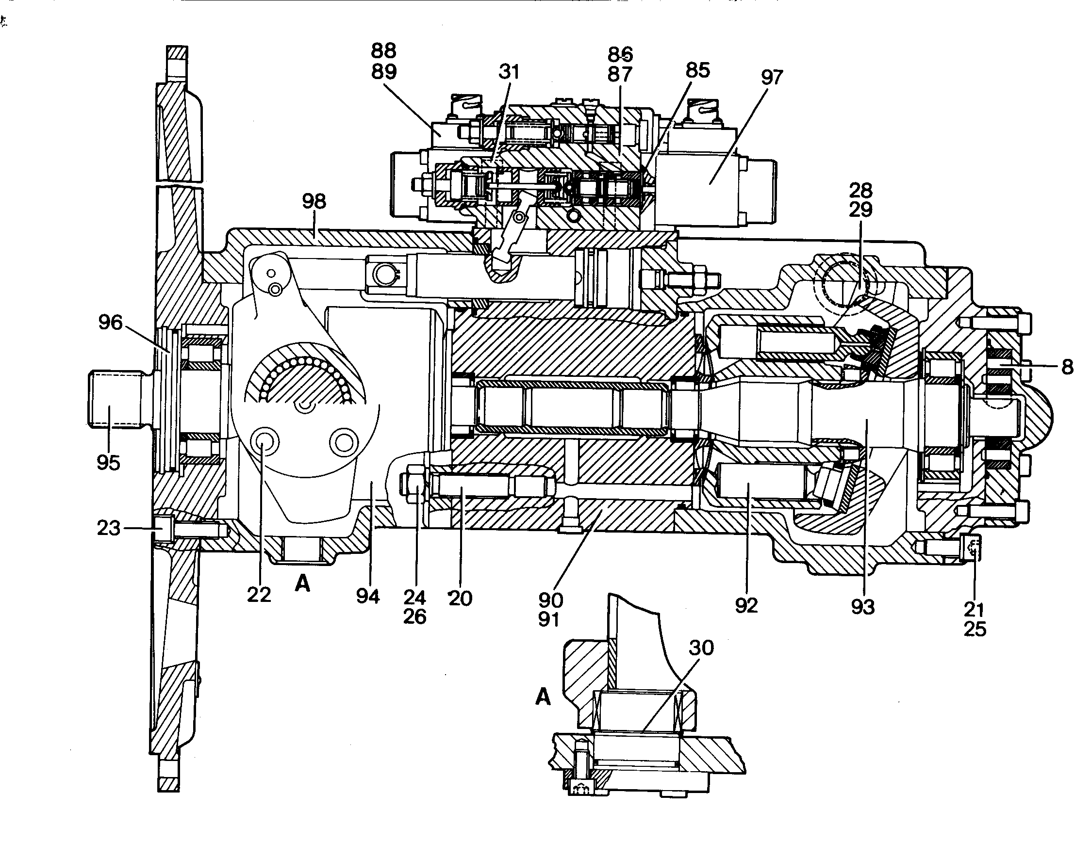 РЕМКОМПЛЕКТ ПРИВОДНОГО УЗЛА NG 064 9270897 LIEBHERR