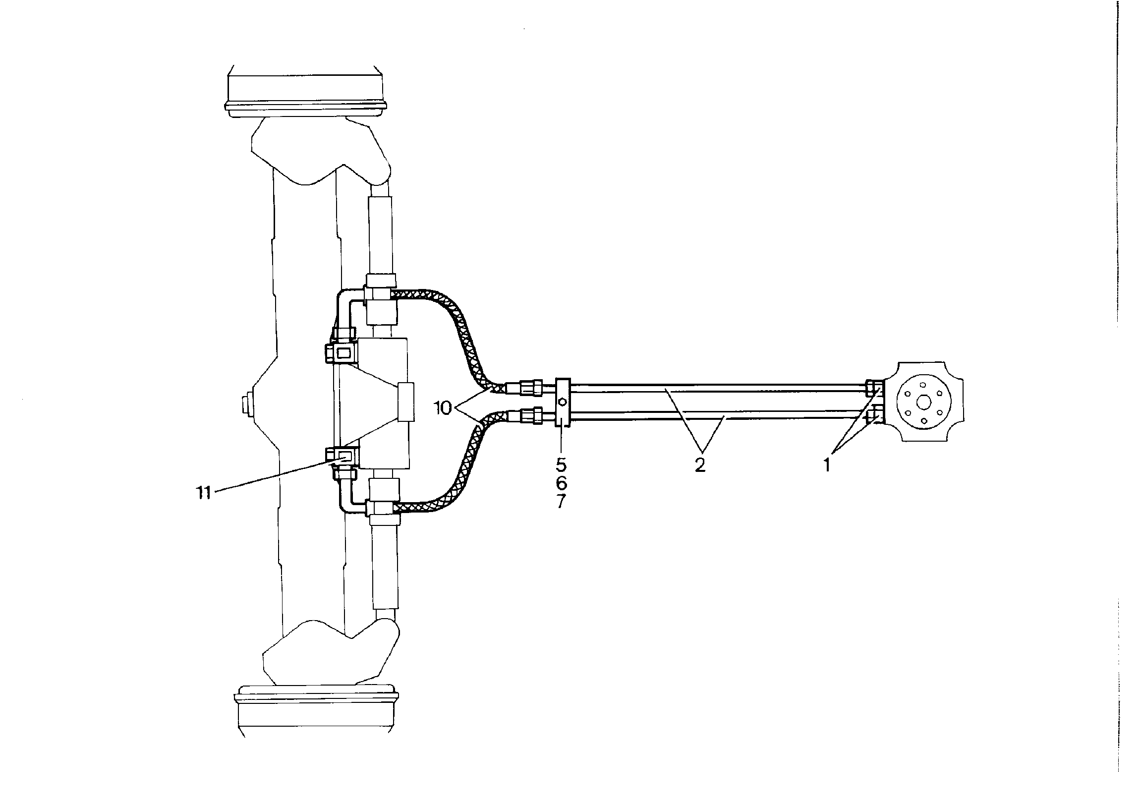 ШЛАНГ 10X700 7015619 LIEBHERR