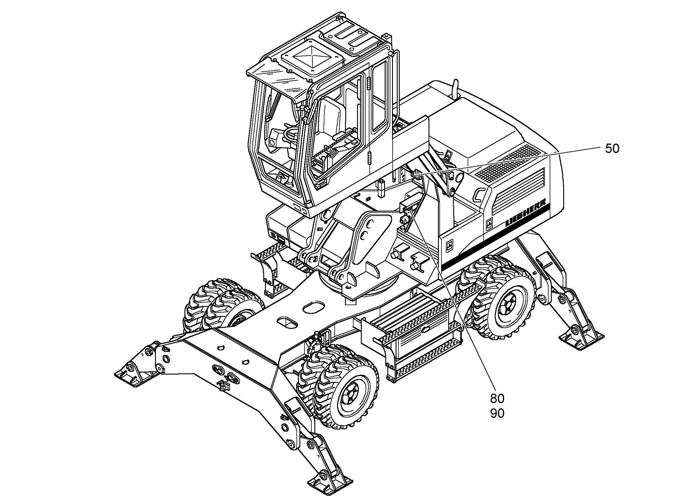ГИДРАВЛИЧЕСКАЯ СИСТЕМА 9959736 LIEBHERR
