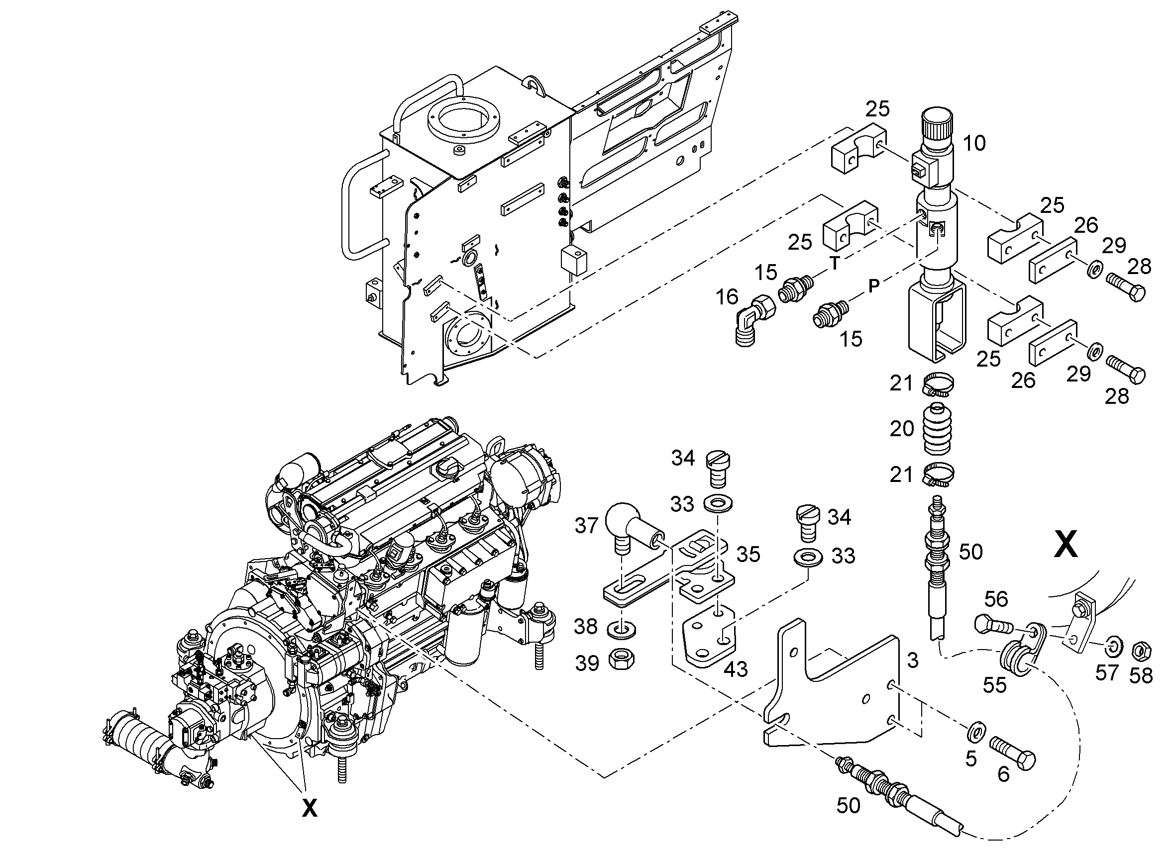 ЦИЛИНДР ИСПОЛНИТЕЛЬНЫЙ 7029242 LIEBHERR