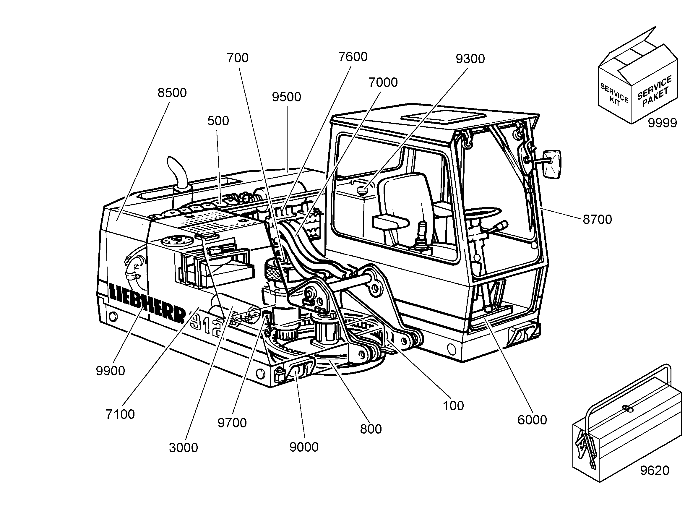 ПУЛЬТ УПРАВЛЕНИЯ 9190187 LIEBHERR