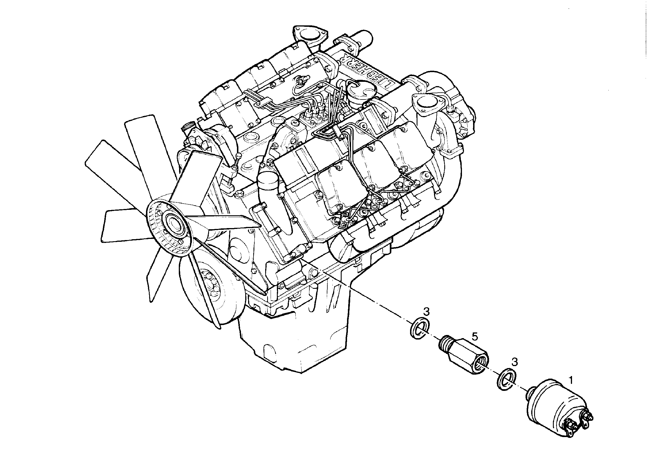 РАСПОРКА 9271505 LIEBHERR
