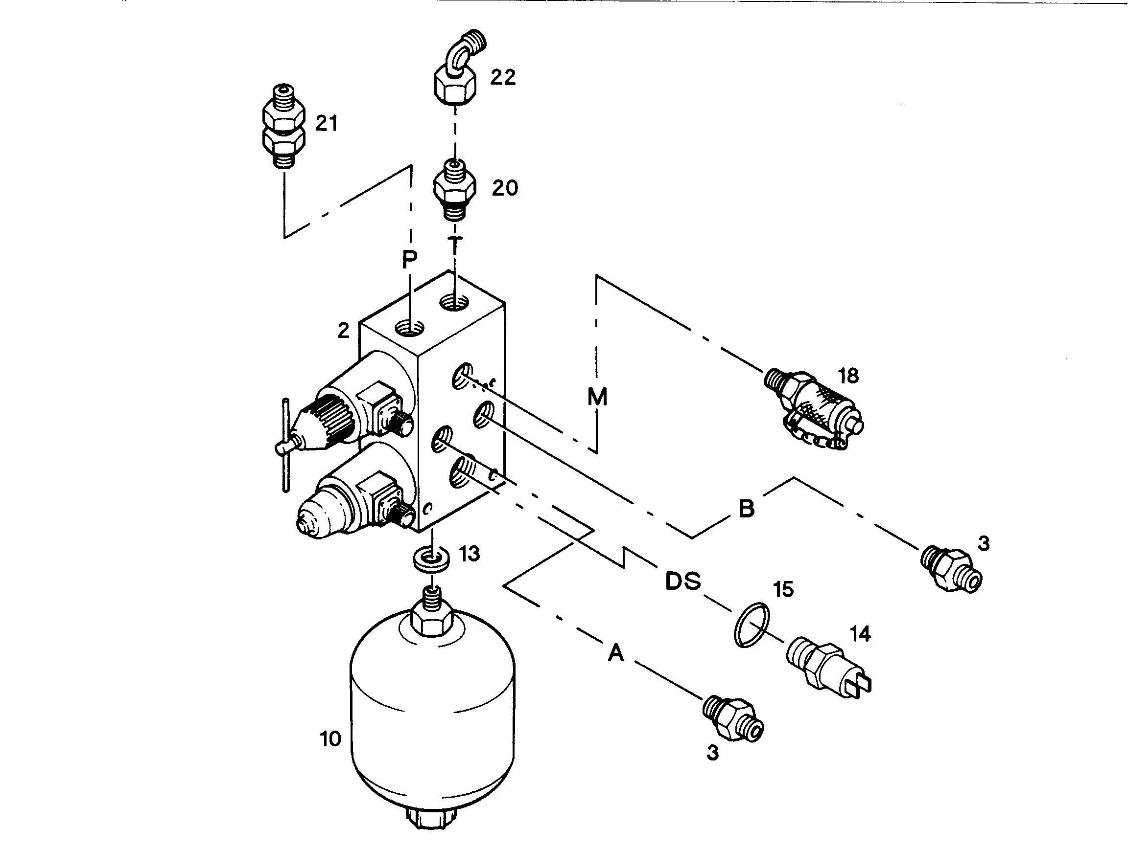 АККУМУЛЯТОР МЕМБРАННЫЙ 0,75l/60bar/7bar -10/80°C M 22 10018680 LIEBHERR