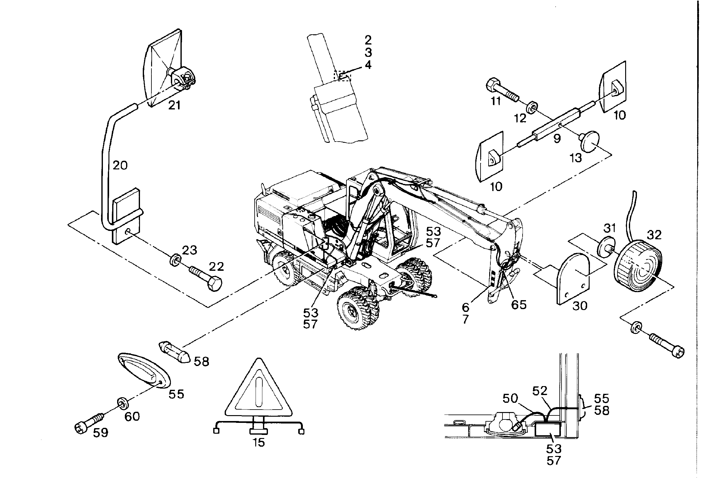 ПРОВОДКА ПРИВОД ПОВОР. КОВША 9231412 LIEBHERR