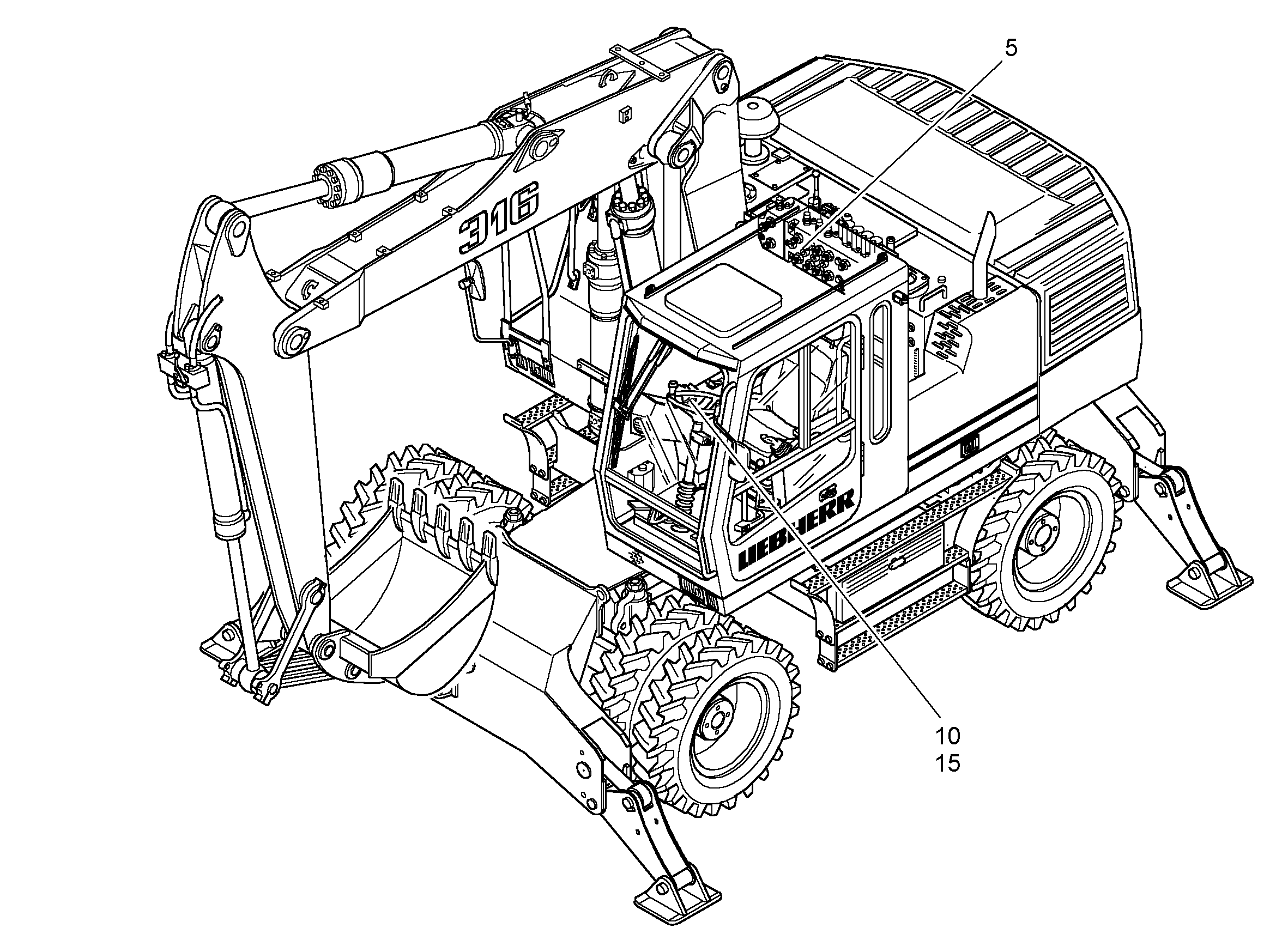 ГИДРАВЛИЧЕСКАЯ СИСТЕМА 9956787 LIEBHERR