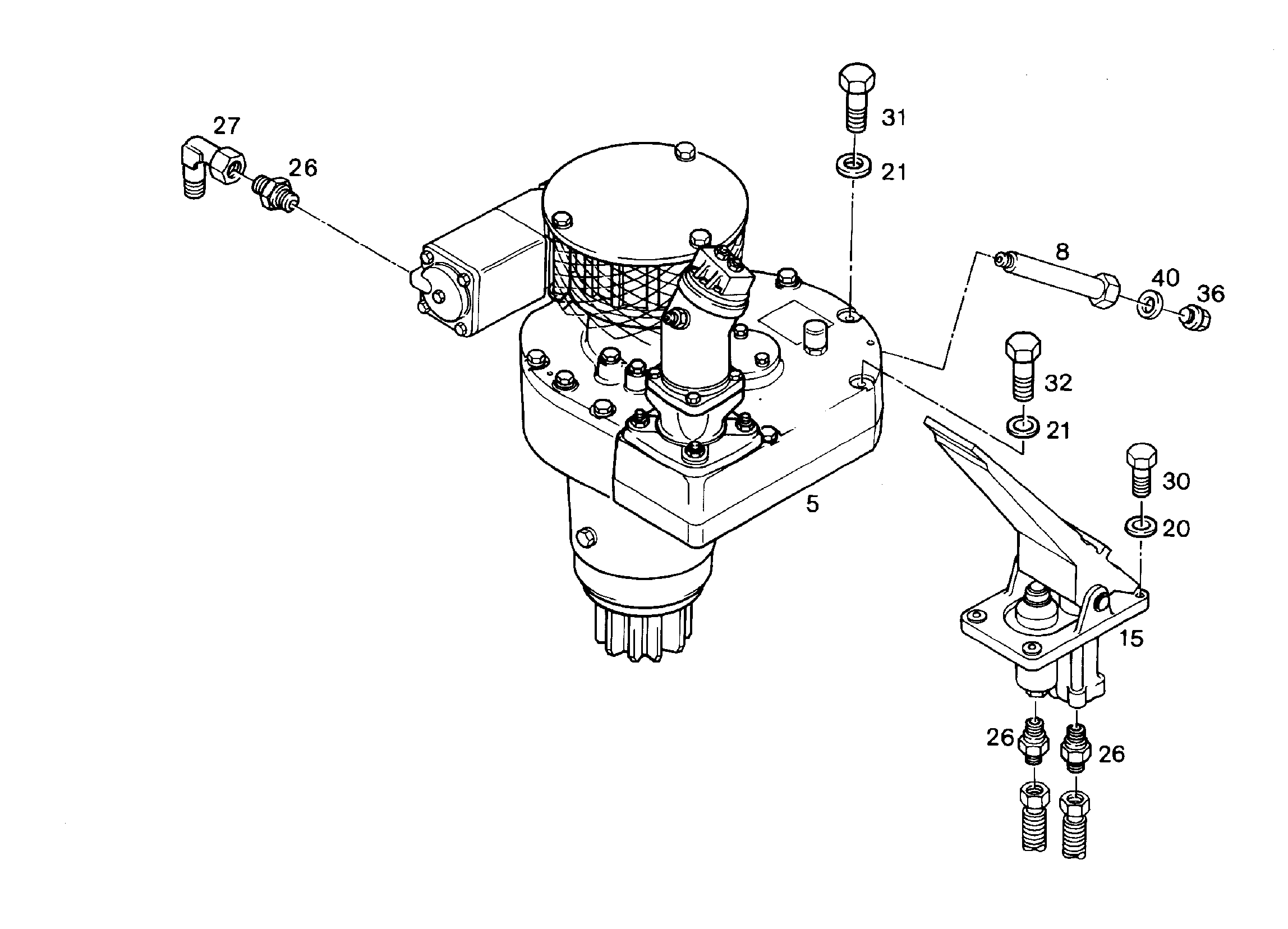 МЕХАНИЗМ ПОВОРОТА 9141307 LIEBHERR