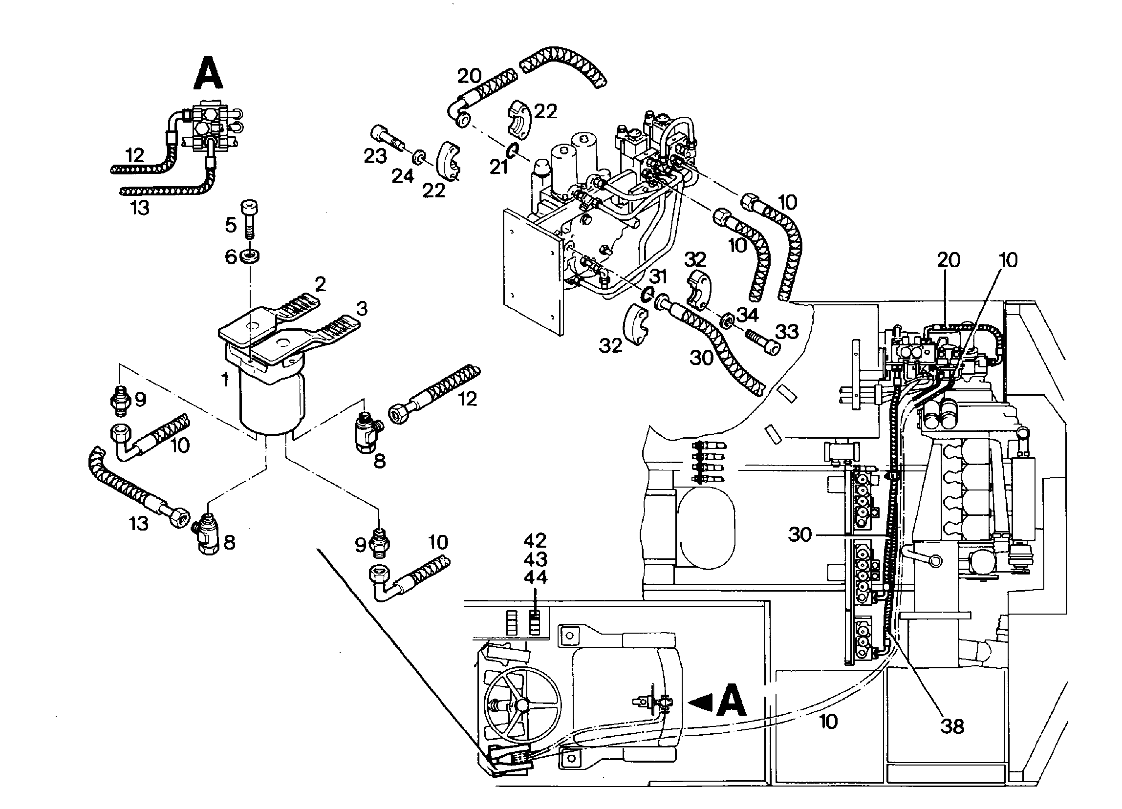 СХЕМА ГИДРАВЛИКИ 9178278 LIEBHERR