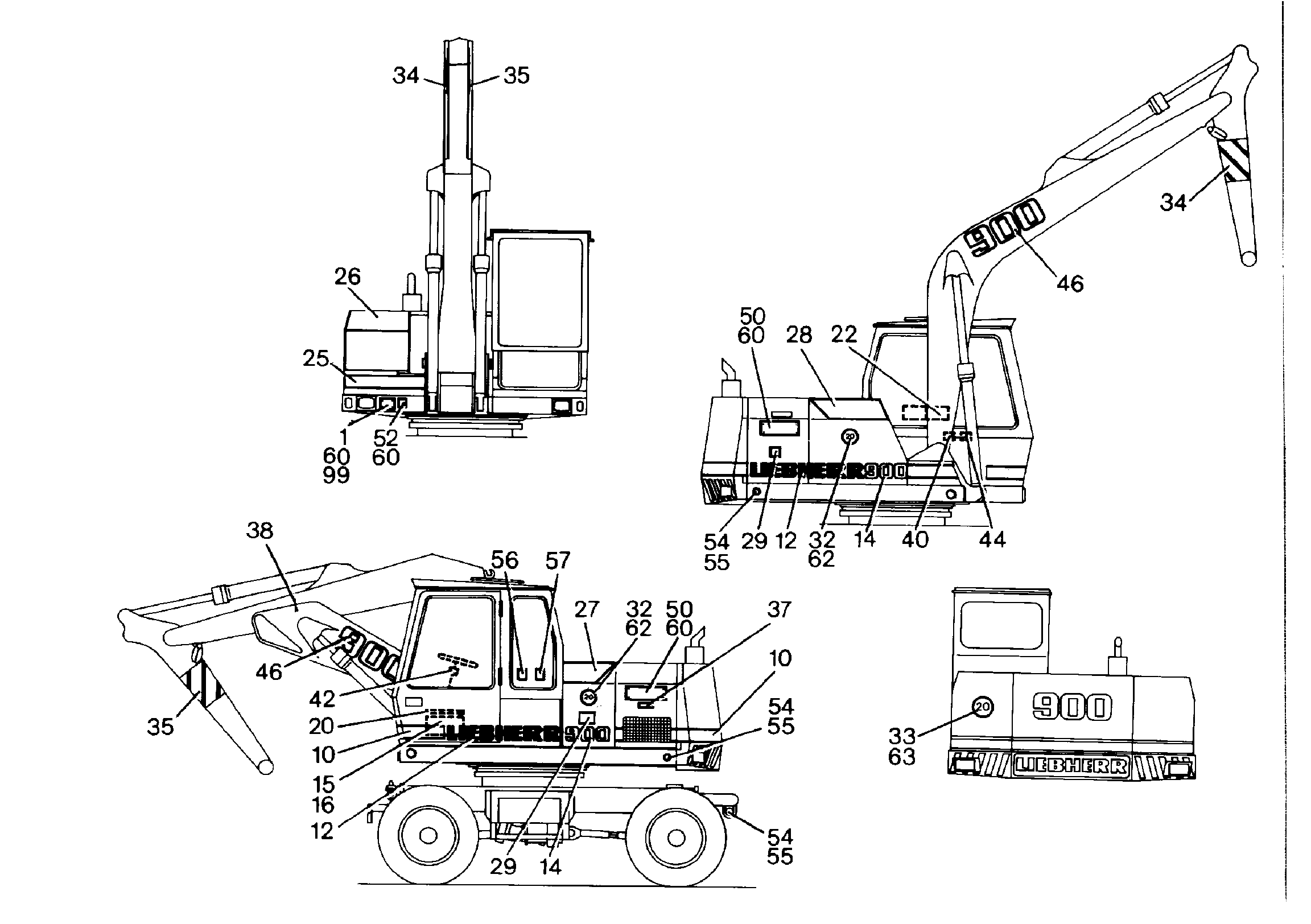 ТАБЛИЧКА СЕРИЯ C 190mmX140mm 9115356 LIEBHERR