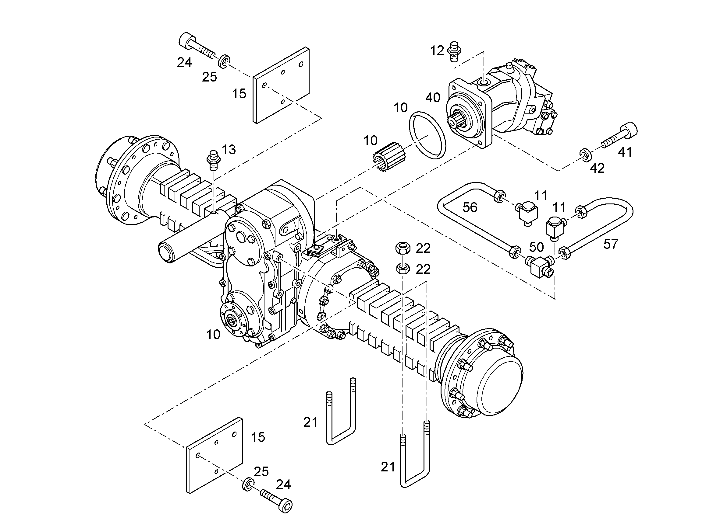 ТЯГОВЫЙ ДВИГАТЕЛЬ 5006447 LIEBHERR