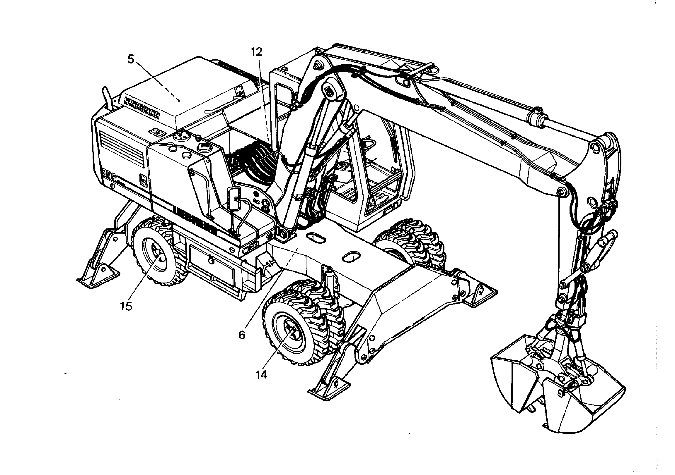 РАЗДАТОЧНАЯ КОРОБКА МОНТАЖ 9206575 LIEBHERR