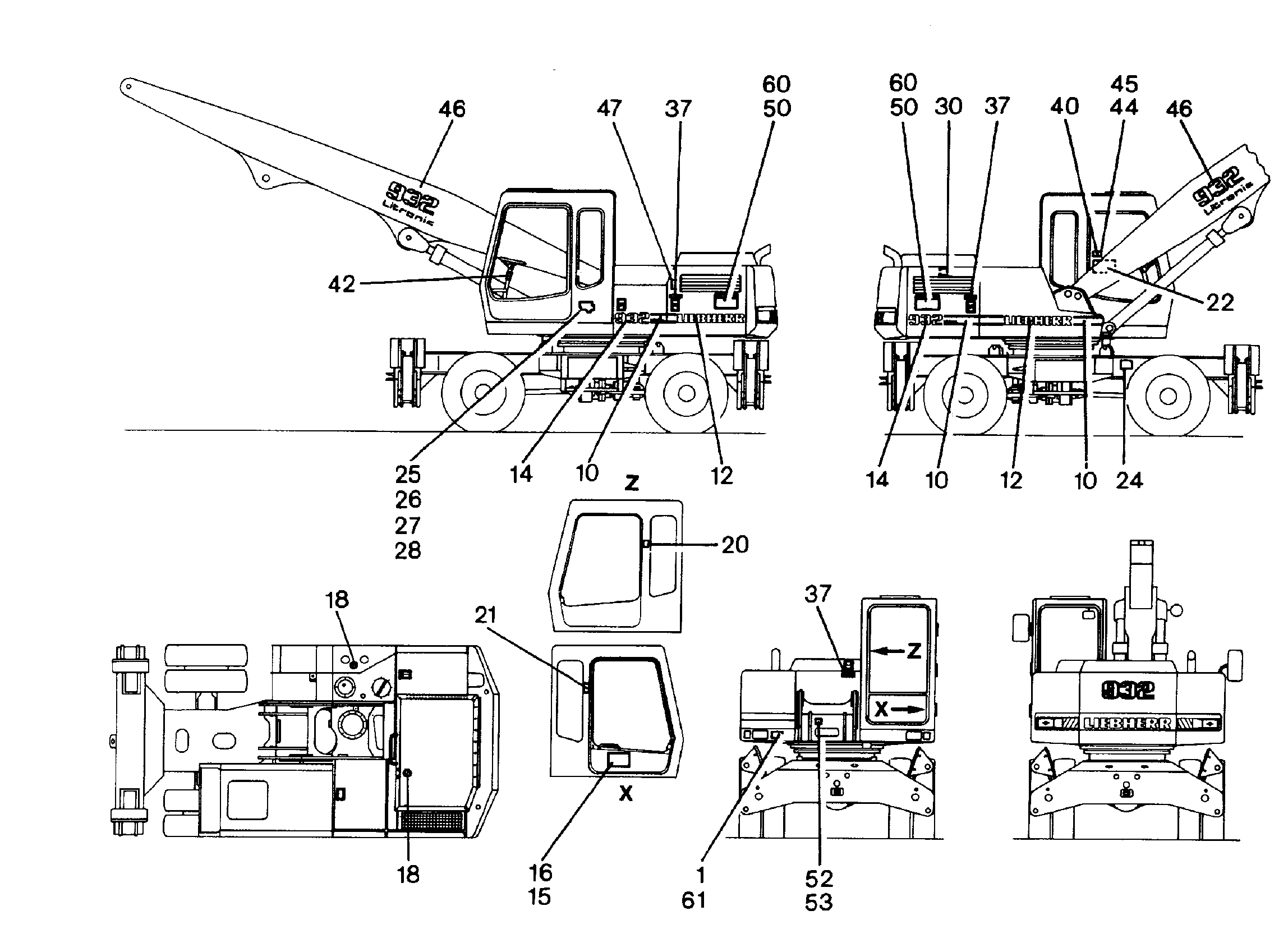 ТАБЛИЧКА ФИКСИРУЮЩИЙ РЫЧАГ 60mmX120mm 9203460 LIEBHERR
