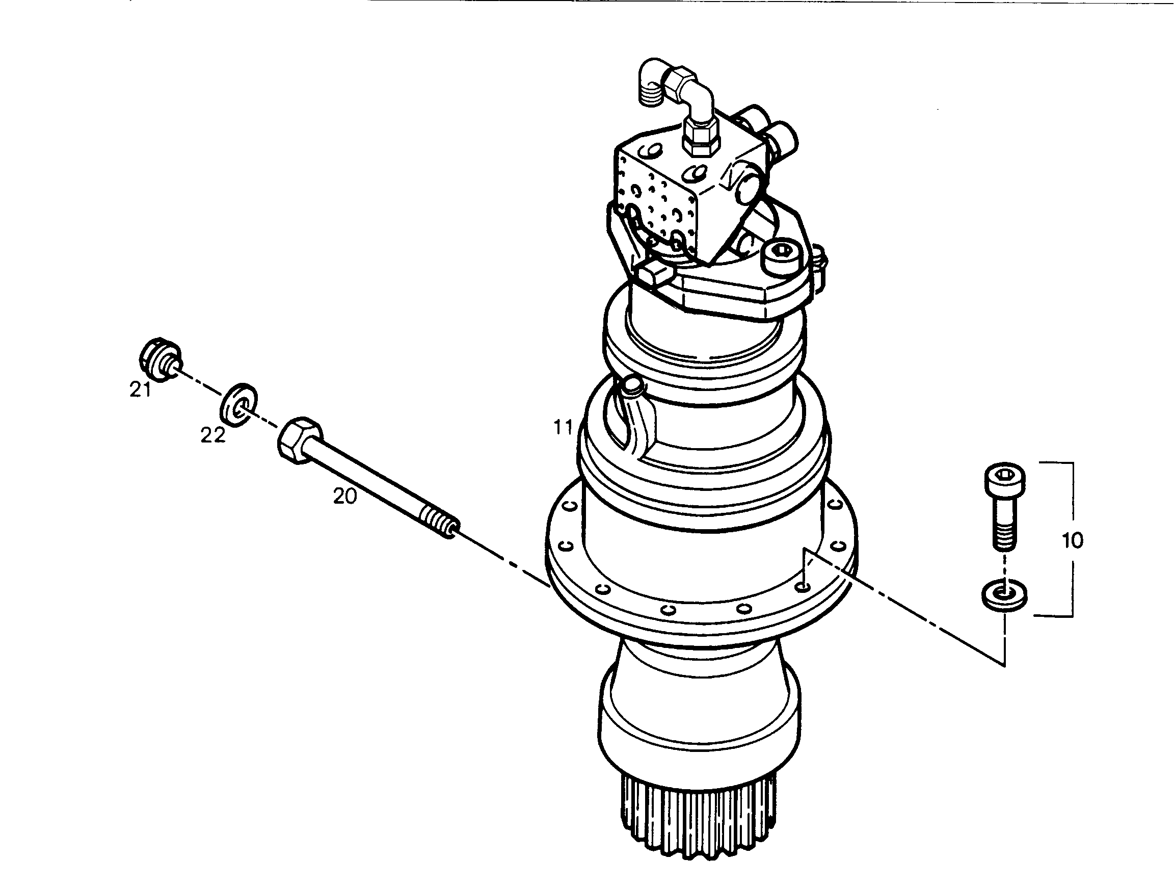МЕХАНИЗМ ПОВОРОТА 9211596 LIEBHERR