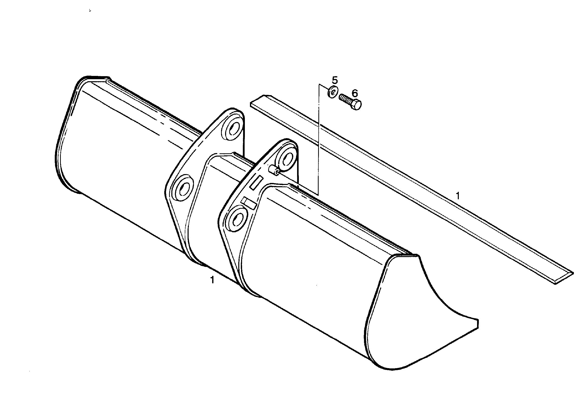 КОВШ КАНАВООЧИСТИТЕЛЯ 1500mm 0,31m³ 9233527 LIEBHERR