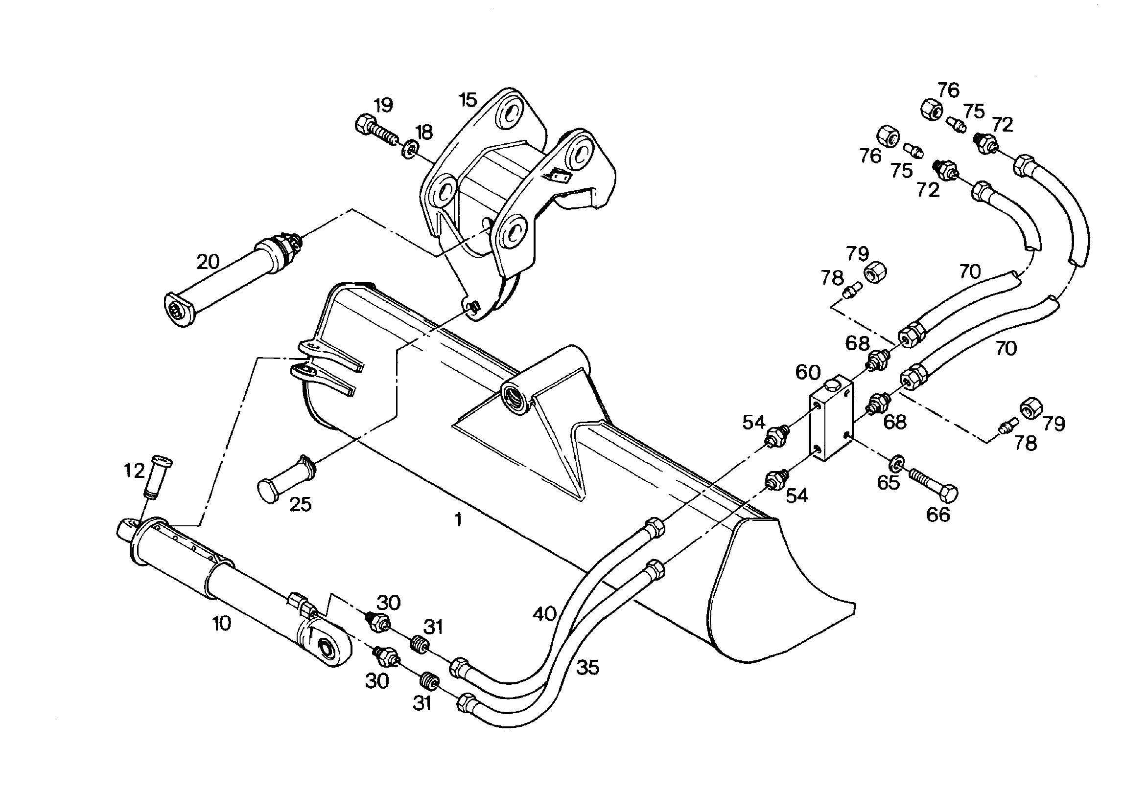 КОВШ КАНАВООЧИСТИТЕЛЯ 1700mm 0,36m³ 9233662 LIEBHERR