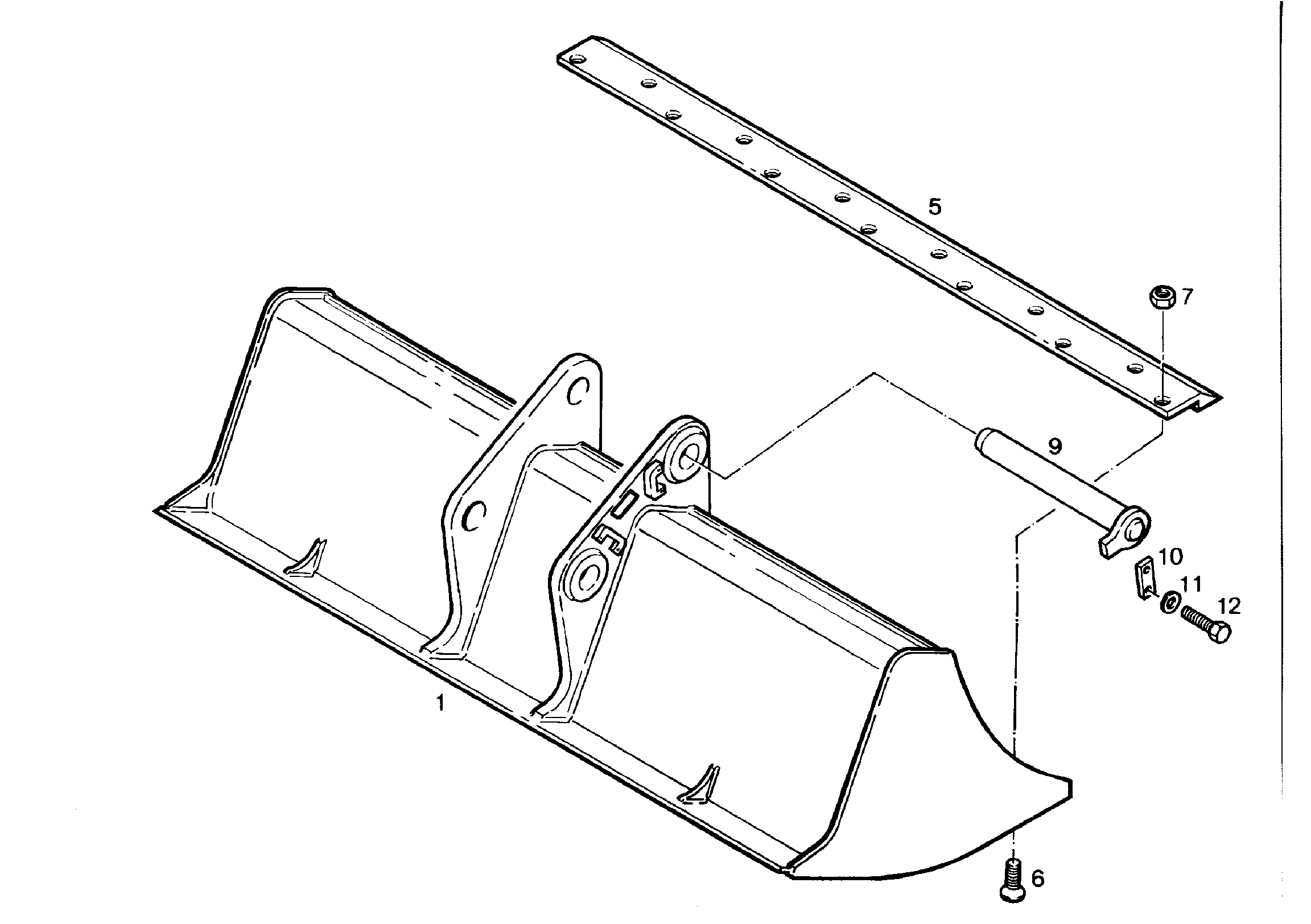 КОВШ КАНАВООЧИСТИТЕЛЯ 2000mm 0,48m³ 9236343 LIEBHERR