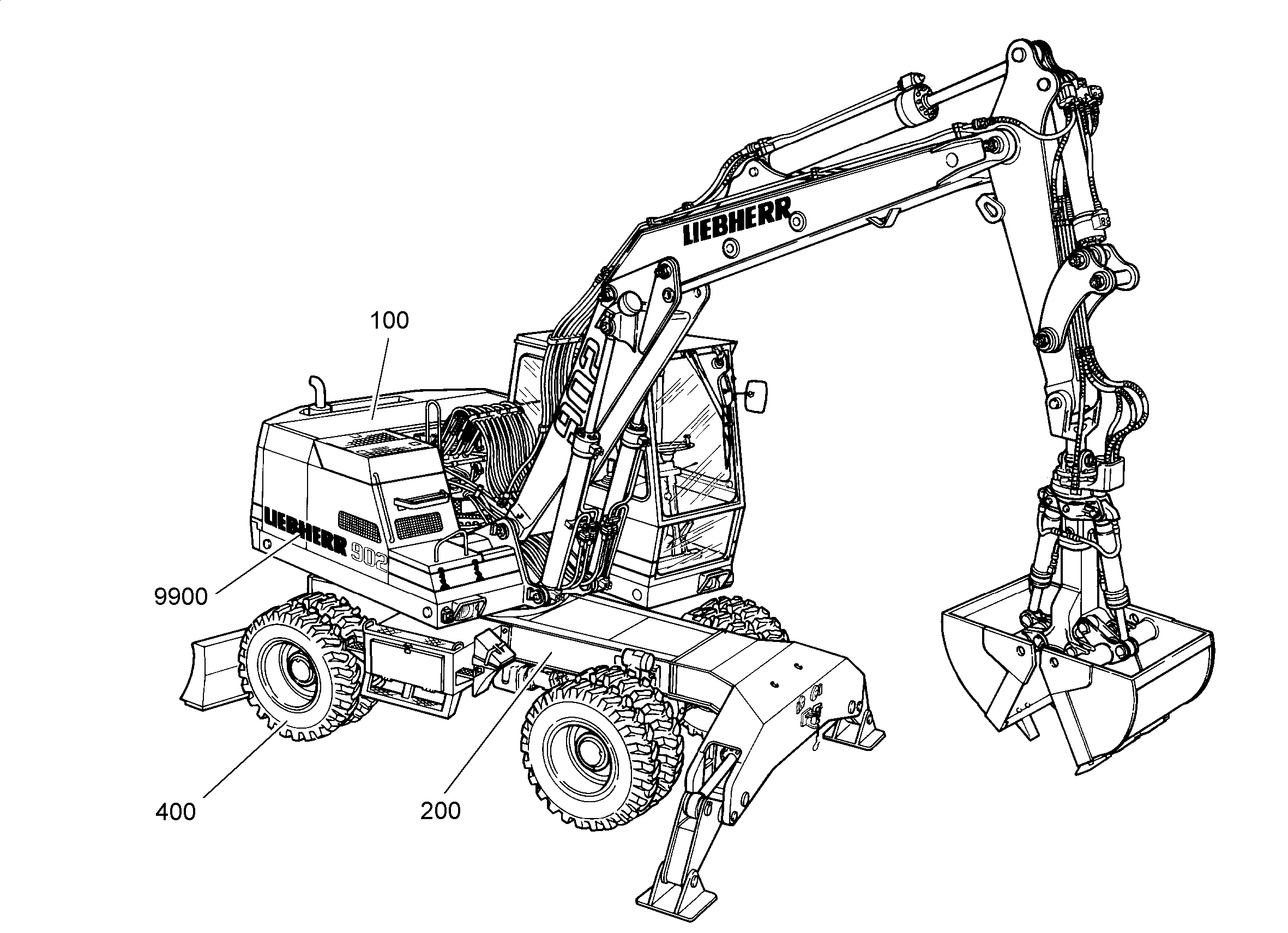 РАСПОЛОЖЕНИЕ ТАБЛИЧЕК 9145109 LIEBHERR
