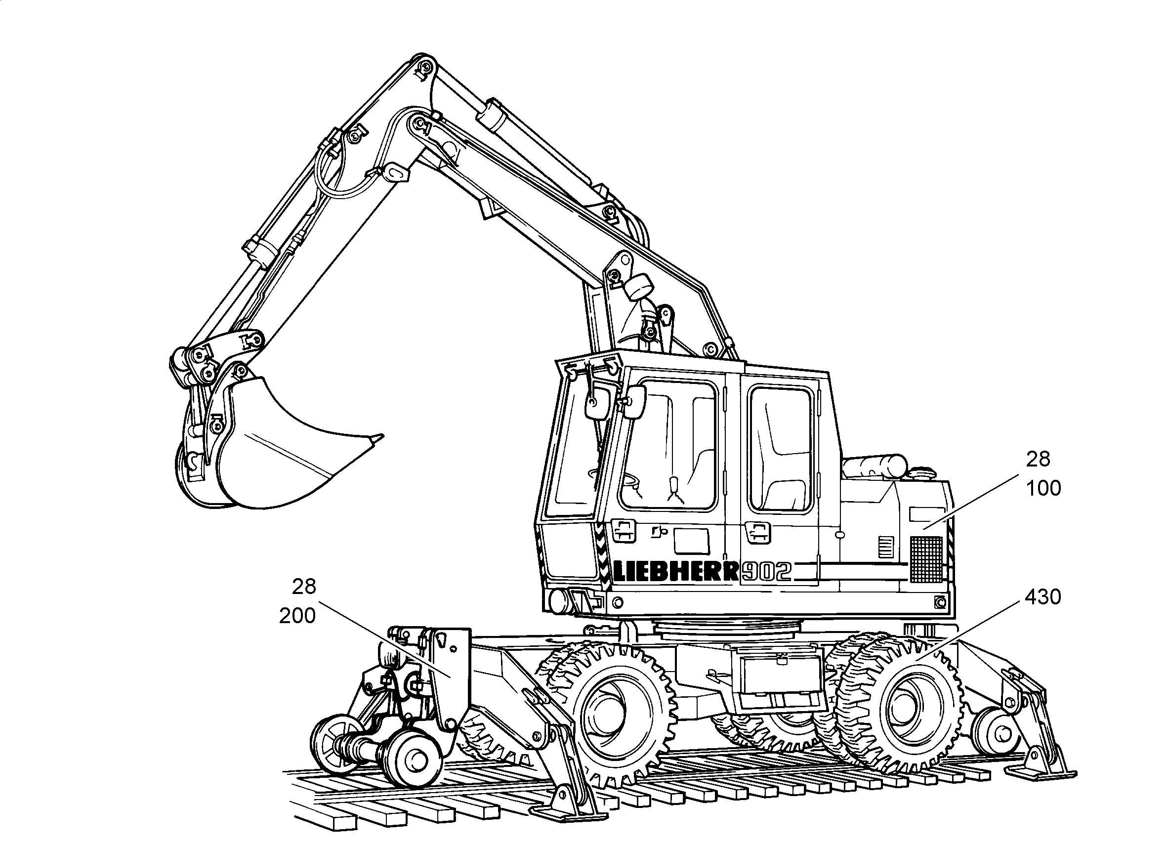 ШАССИ ДВУХХОДОВОЕ 9060739 LIEBHERR