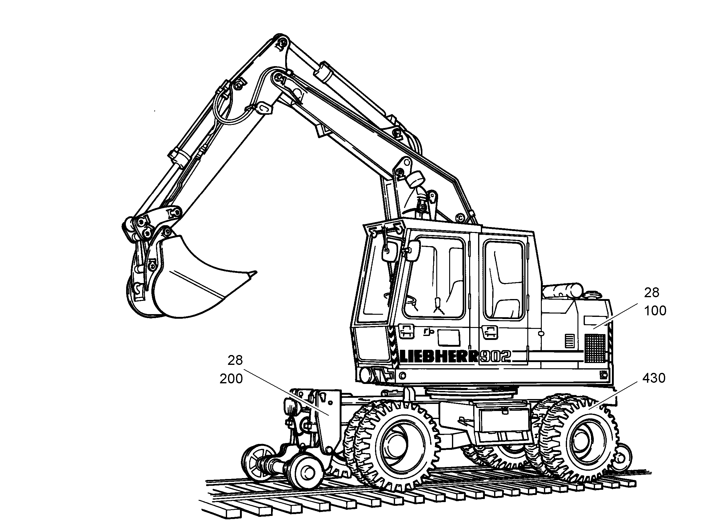 ШАССИ ДВУХХОДОВОЕ 9158147 LIEBHERR